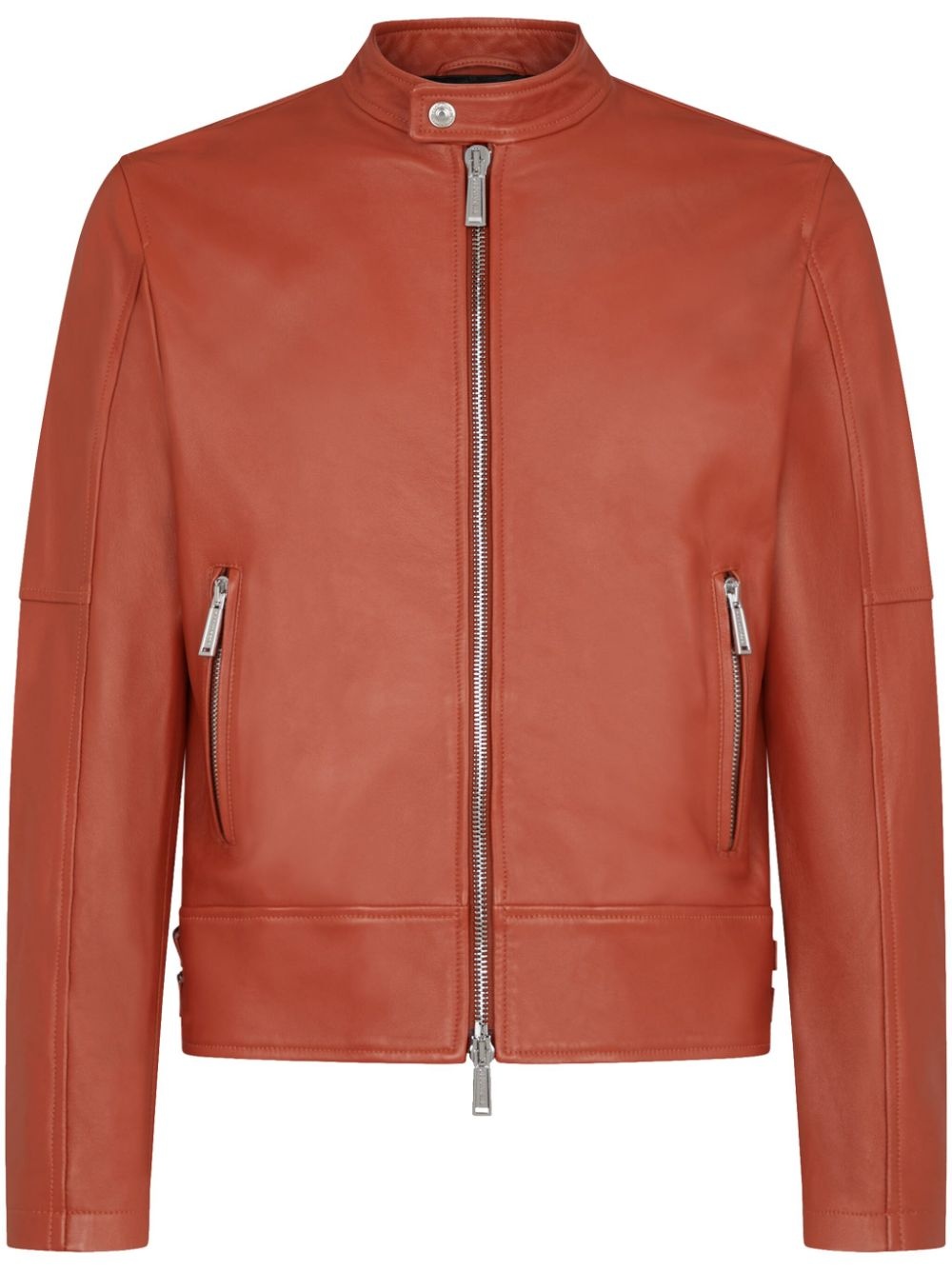 leather biker jacket - 1