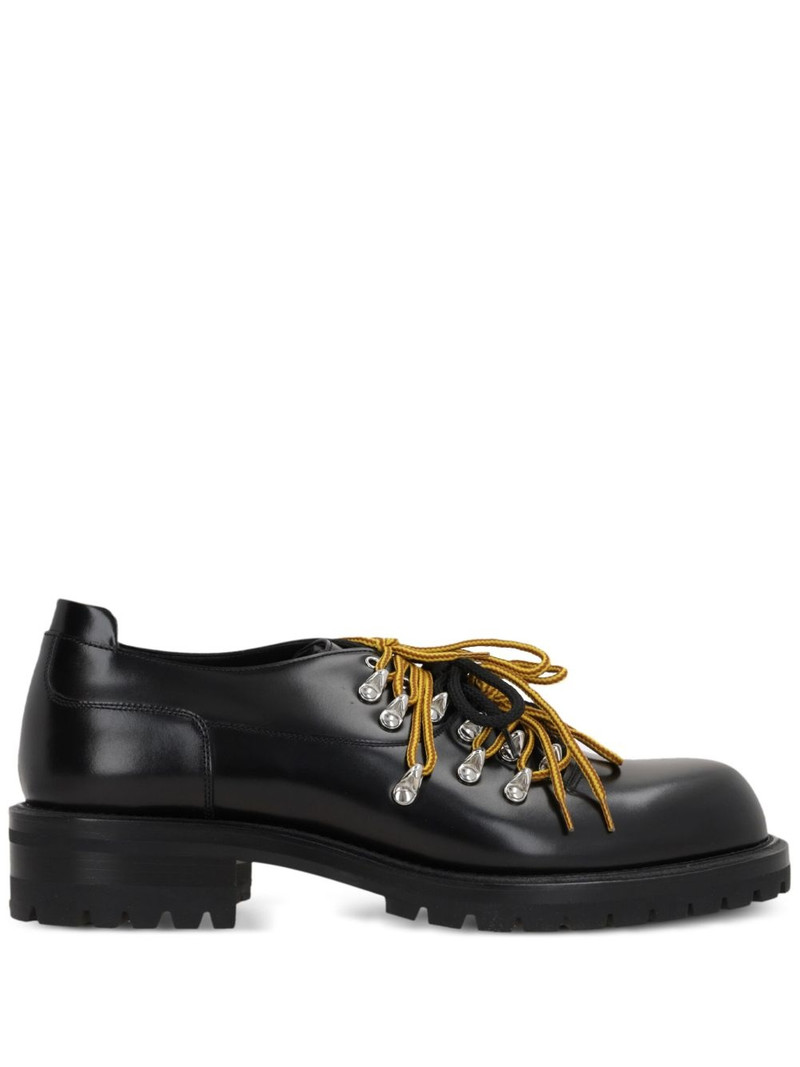 Mountain brushed leather derby shoes 1