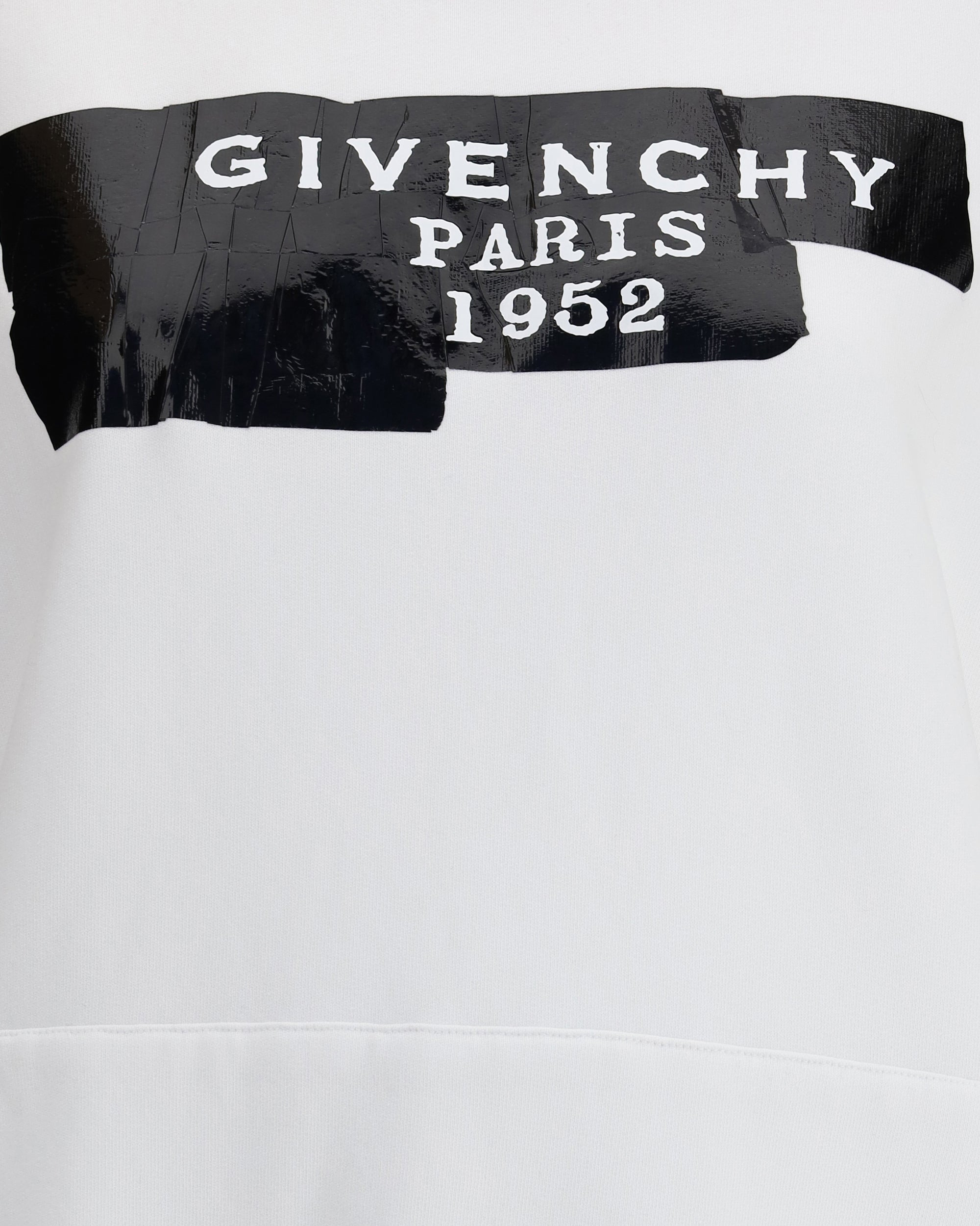 Gauzy fabric Hoodie with givenchy tape - 3