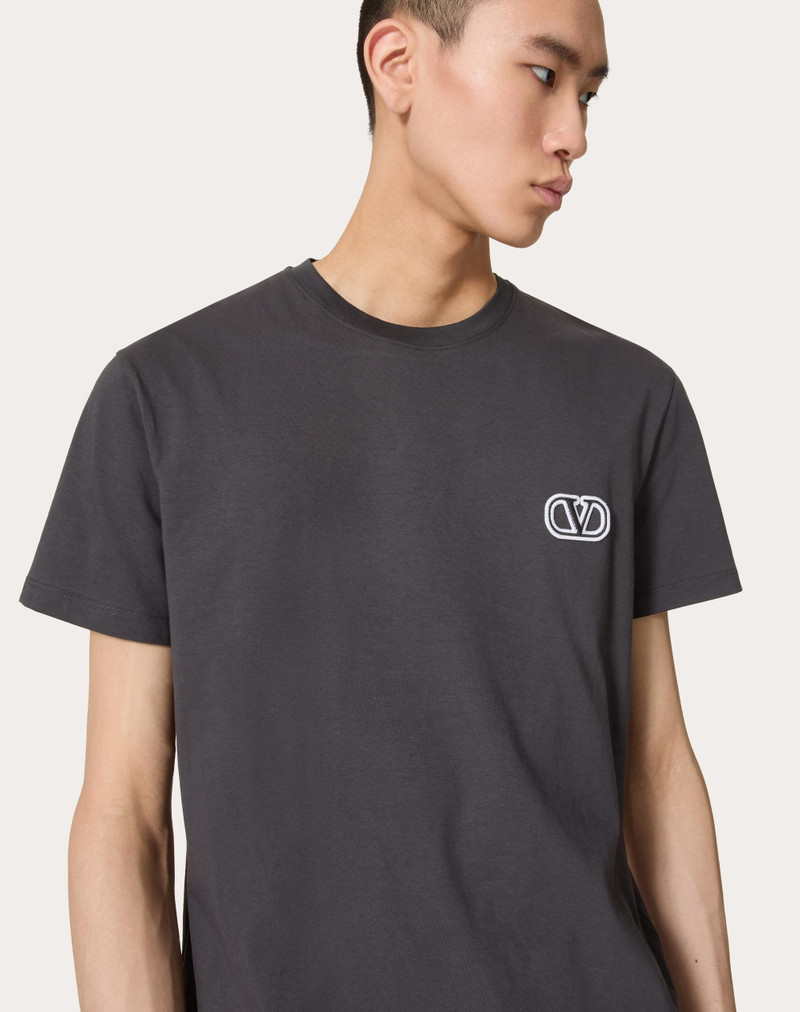 COTTON T-SHIRT WITH VLOGO SIGNATURE PATCH 5