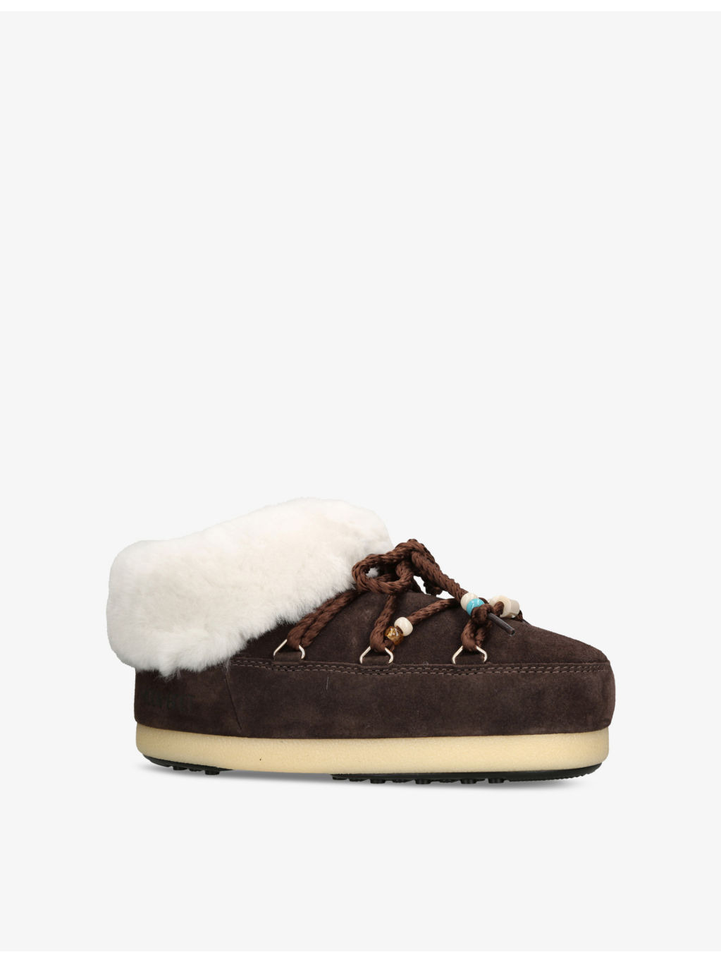Bead-embellished suede mules - 3