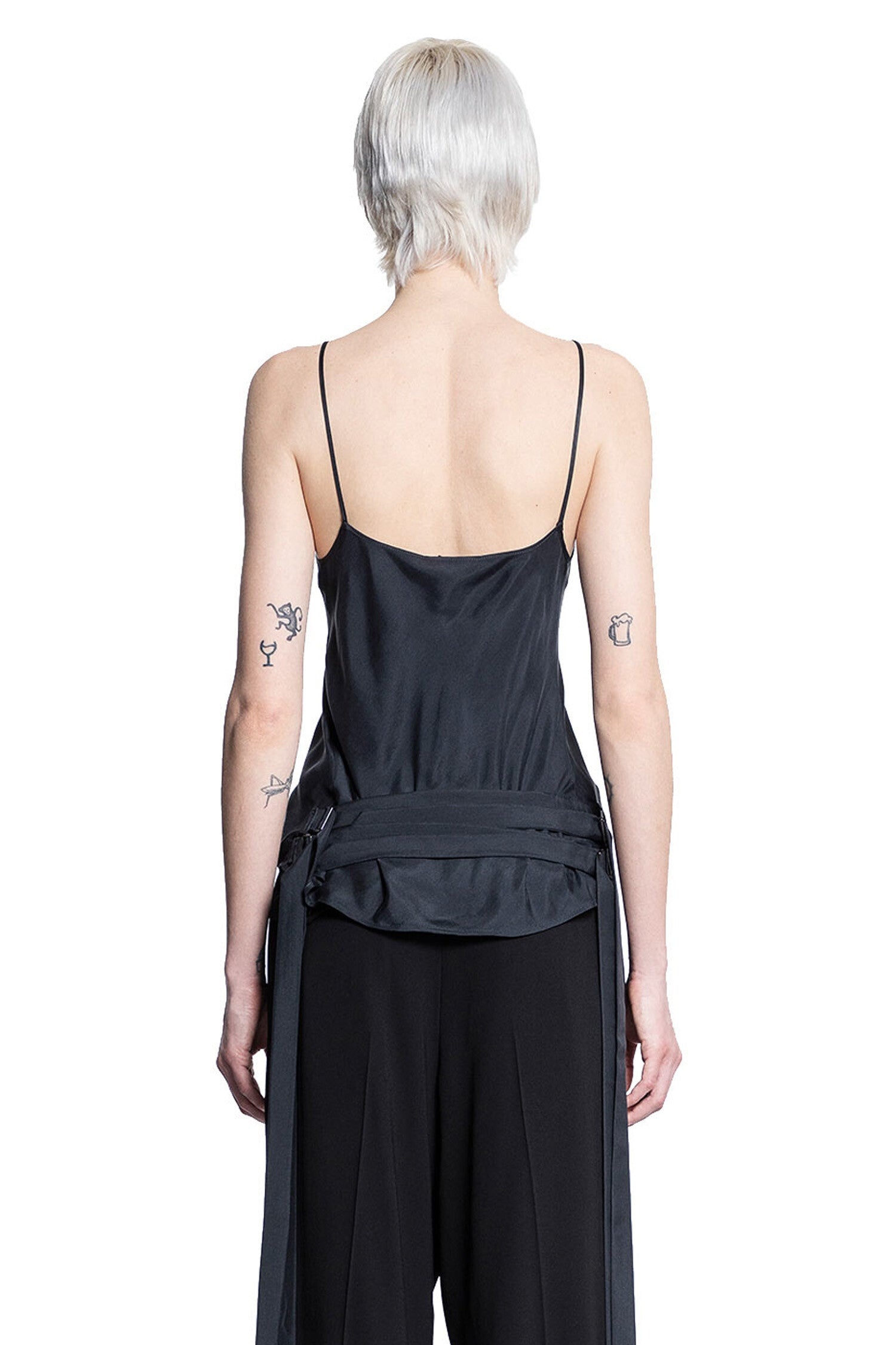 ANN DEMEULEMEESTER WOMAN BLACK TOPS - 3