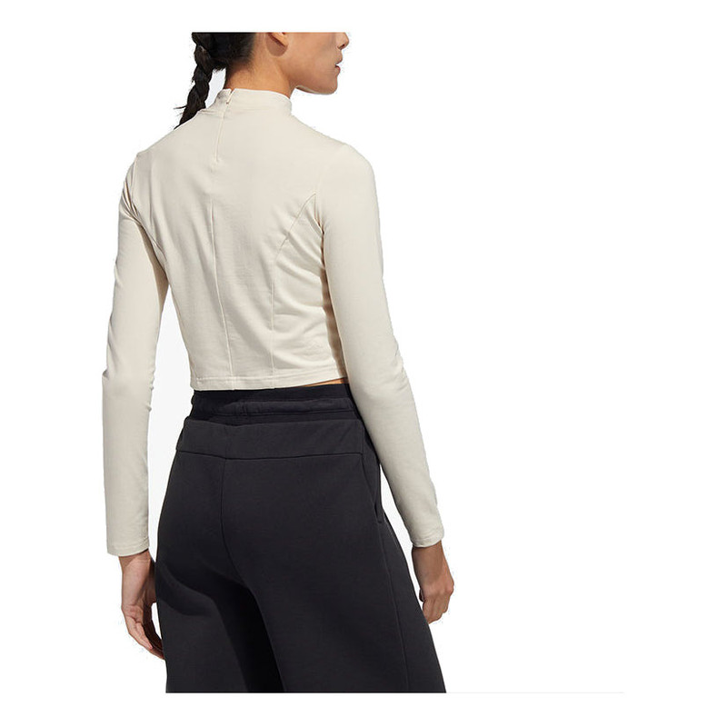 (WMNS) adidas Swarovski Long Sleeve T-Shirt 'White' HB8567 3