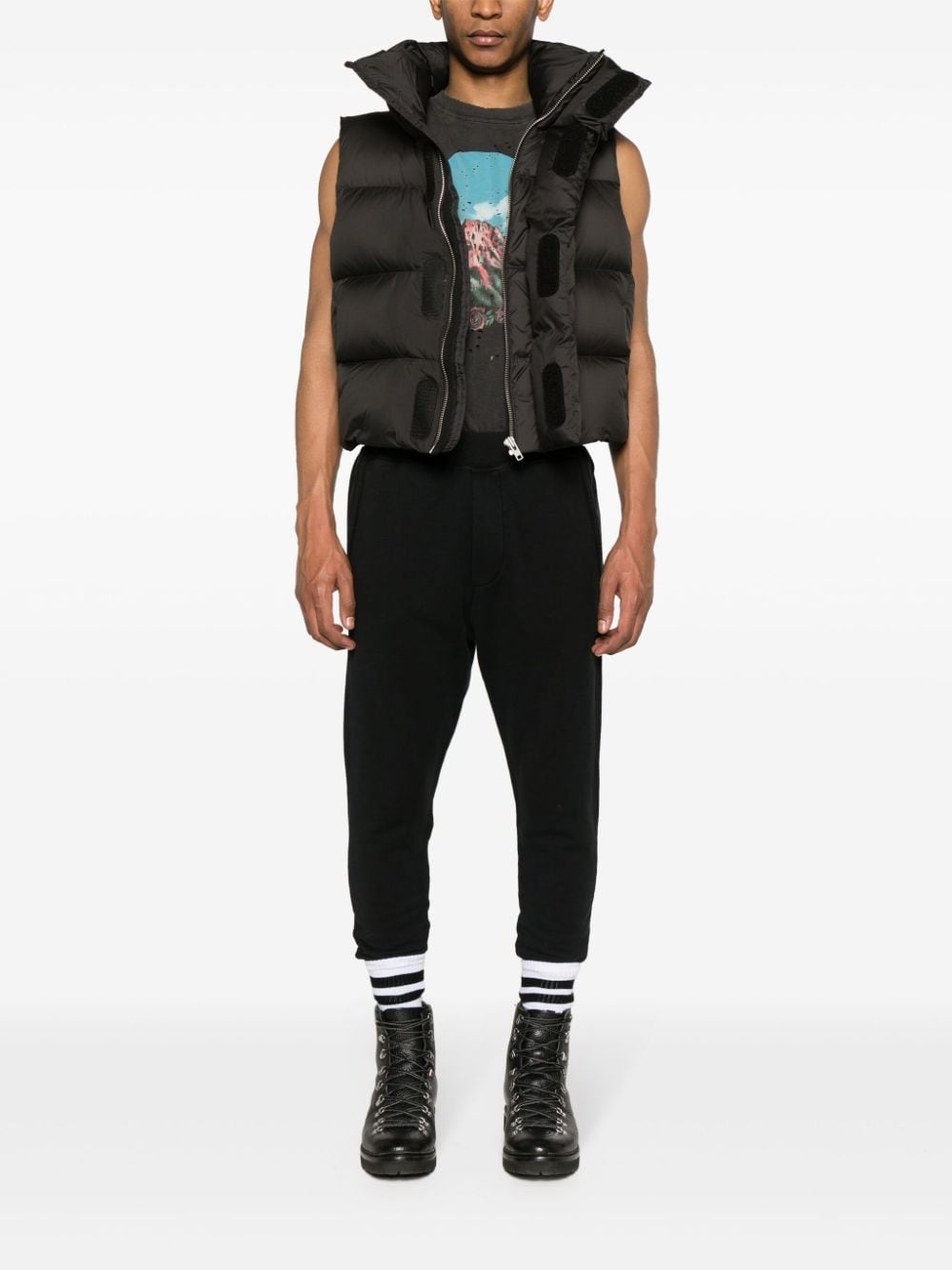 elasticated-waist track pants - 2