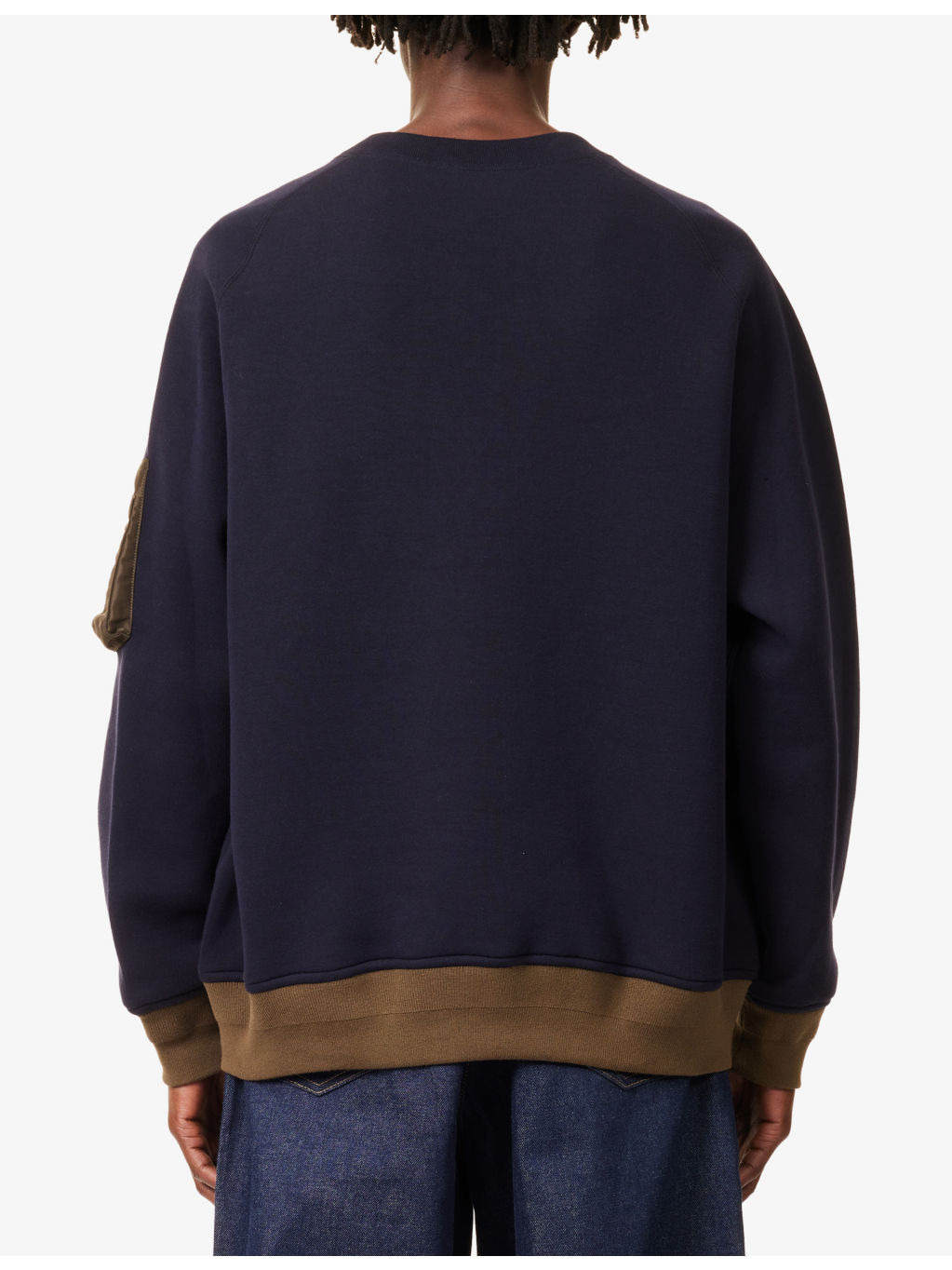 Sponge Contrast Cotton-Blend Sweatshirt - 4