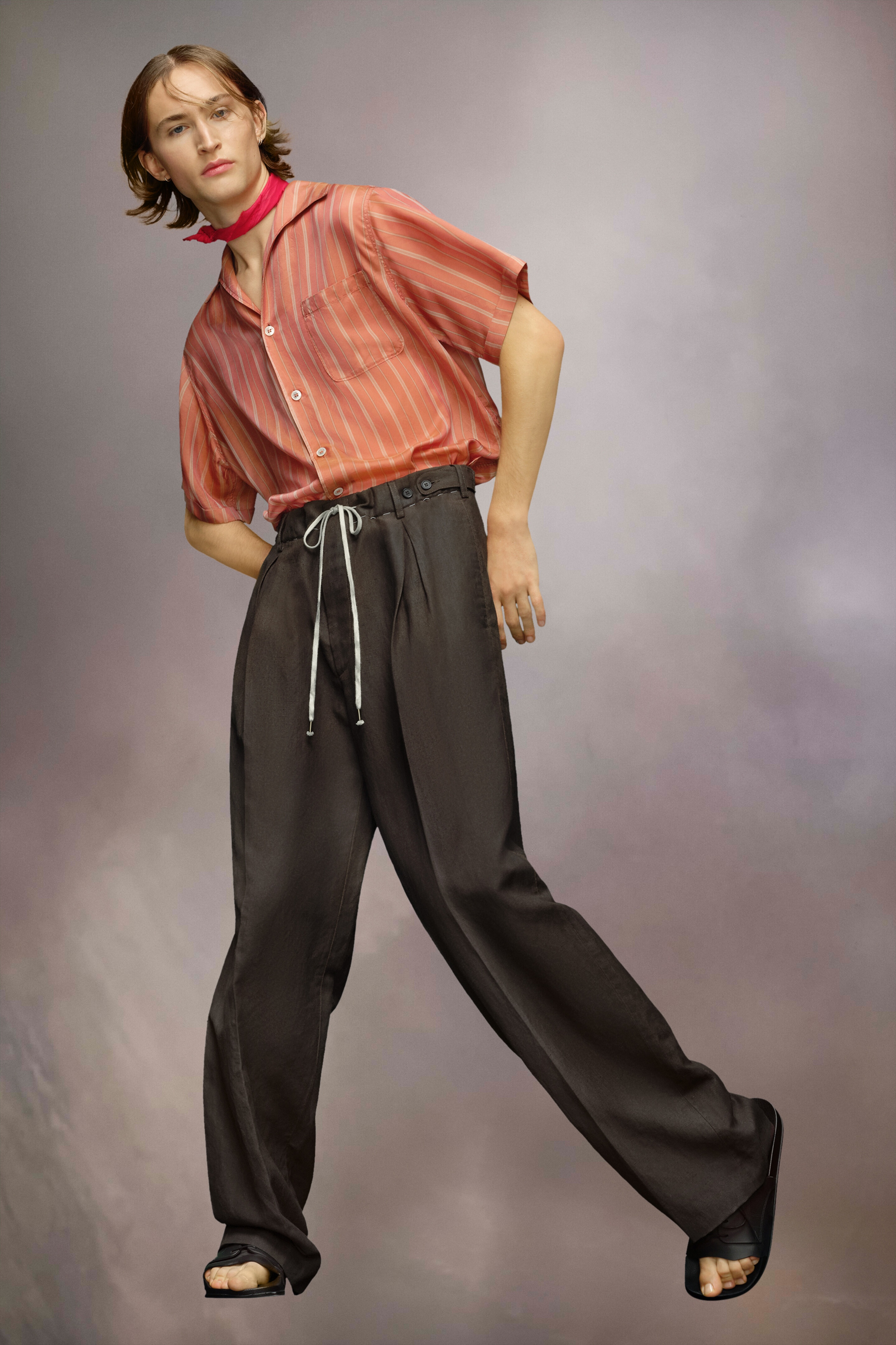 Wool linen trousers - 3