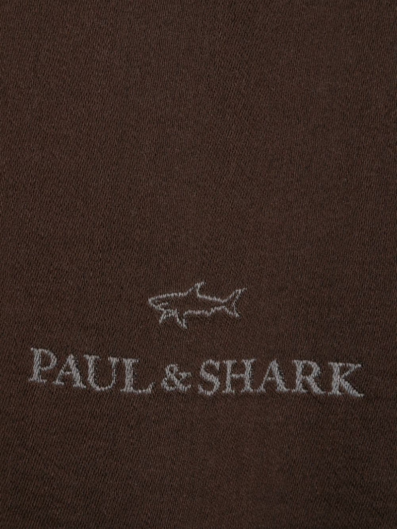 Paul & Shark logo-jacquard scarf outlook