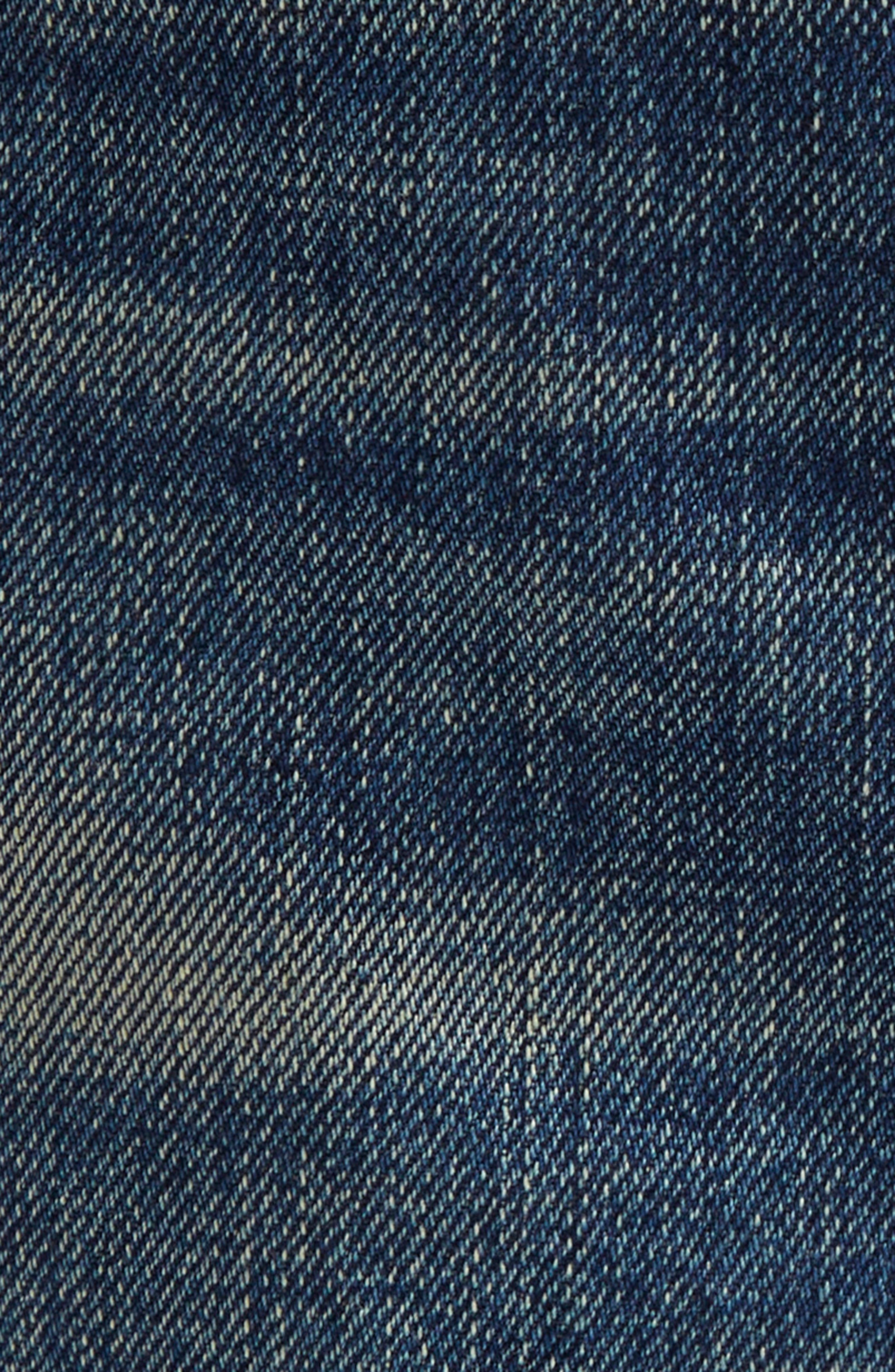 R13 Cuffed Boyfriend Jeans in Adelaide Selvedge Blue at Nordstrom - 6