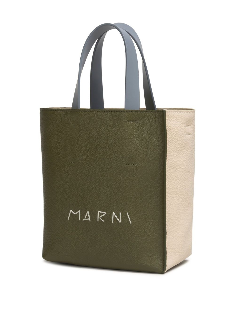 logo-printed leather tote bag - 4