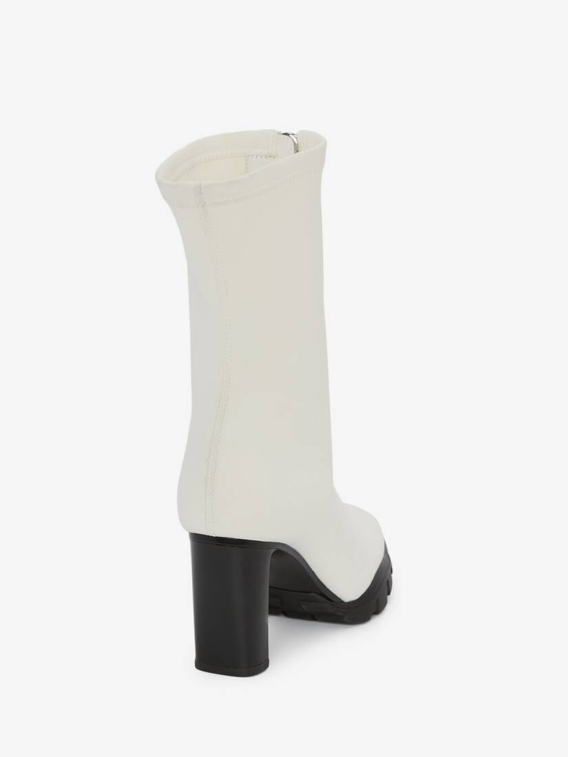 Slim Tread Boot in Ivory - 3