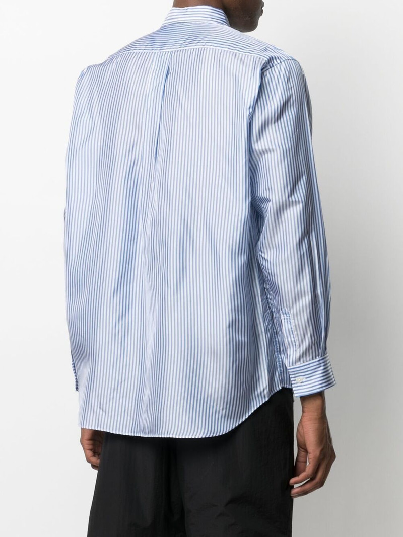 vertical stripe-print shirt 4