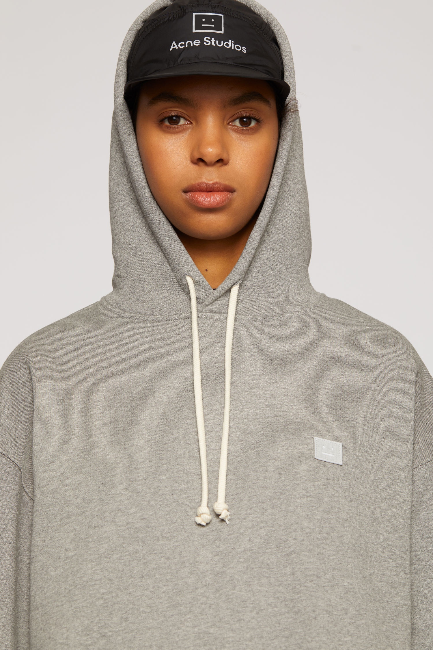 Hooded sweatshirt light grey melange - 6