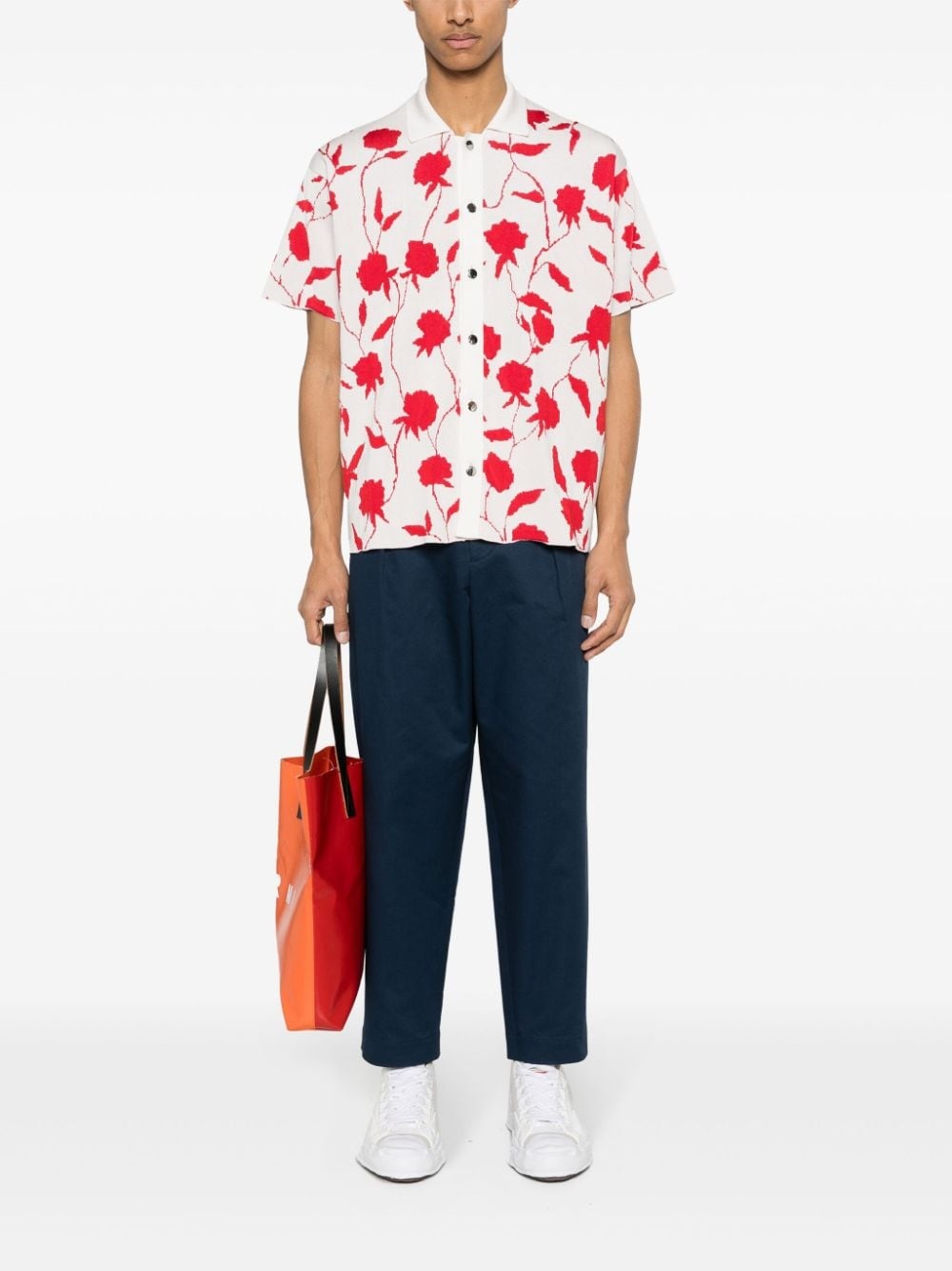 gabardine tapered trousers - 2