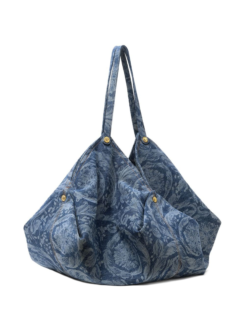 Barocco-print tote bag - 4