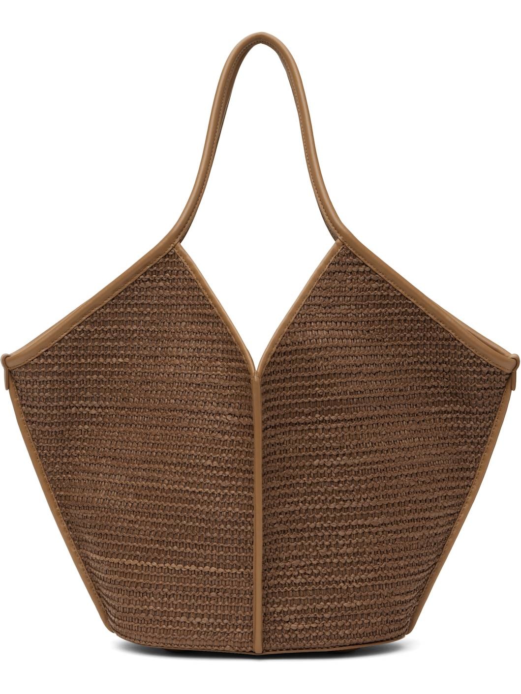 Tan Calella Raffia Tote - 1
