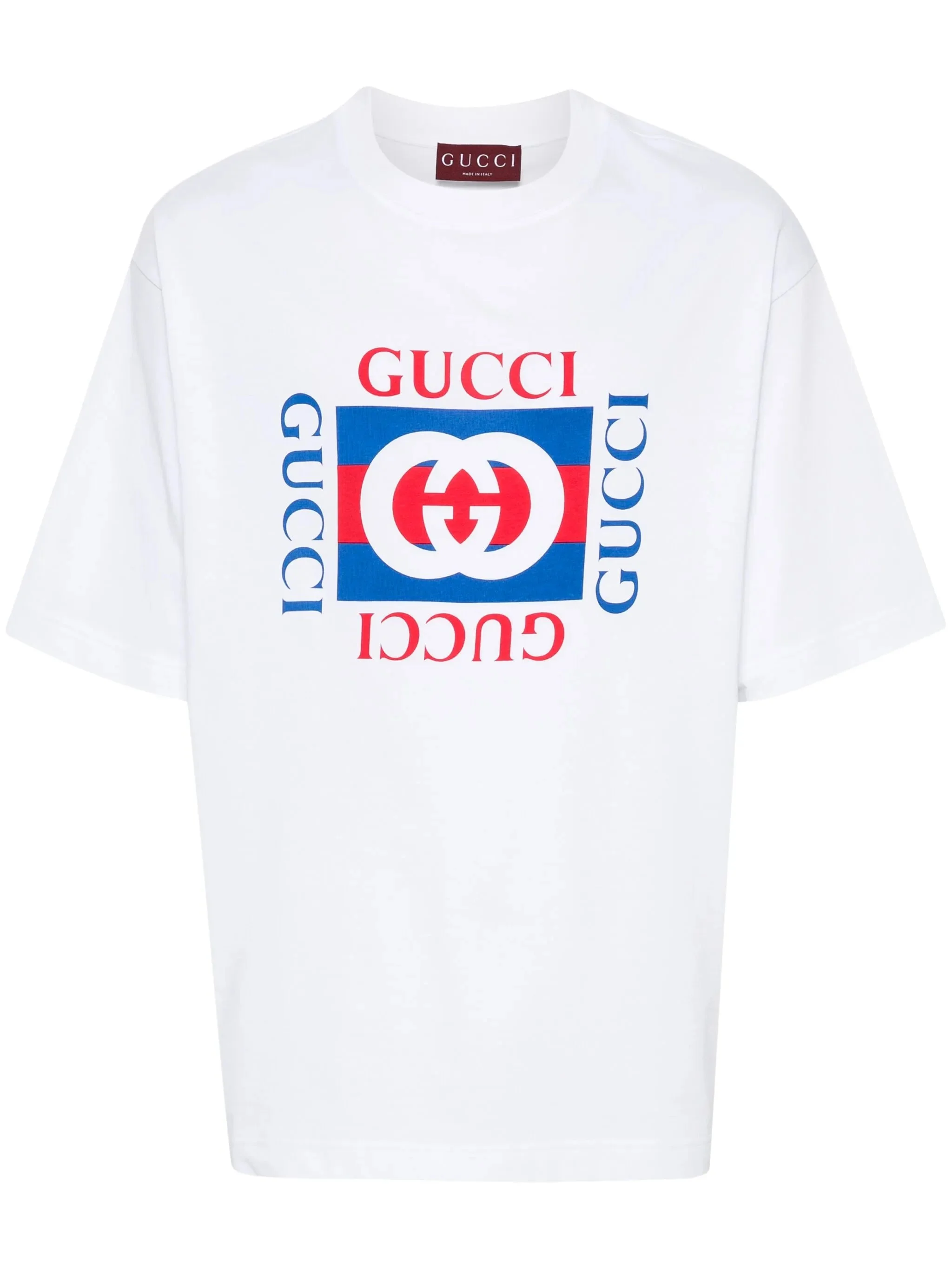 Gucci Interlocking G-print Cotton T-shirt - 1