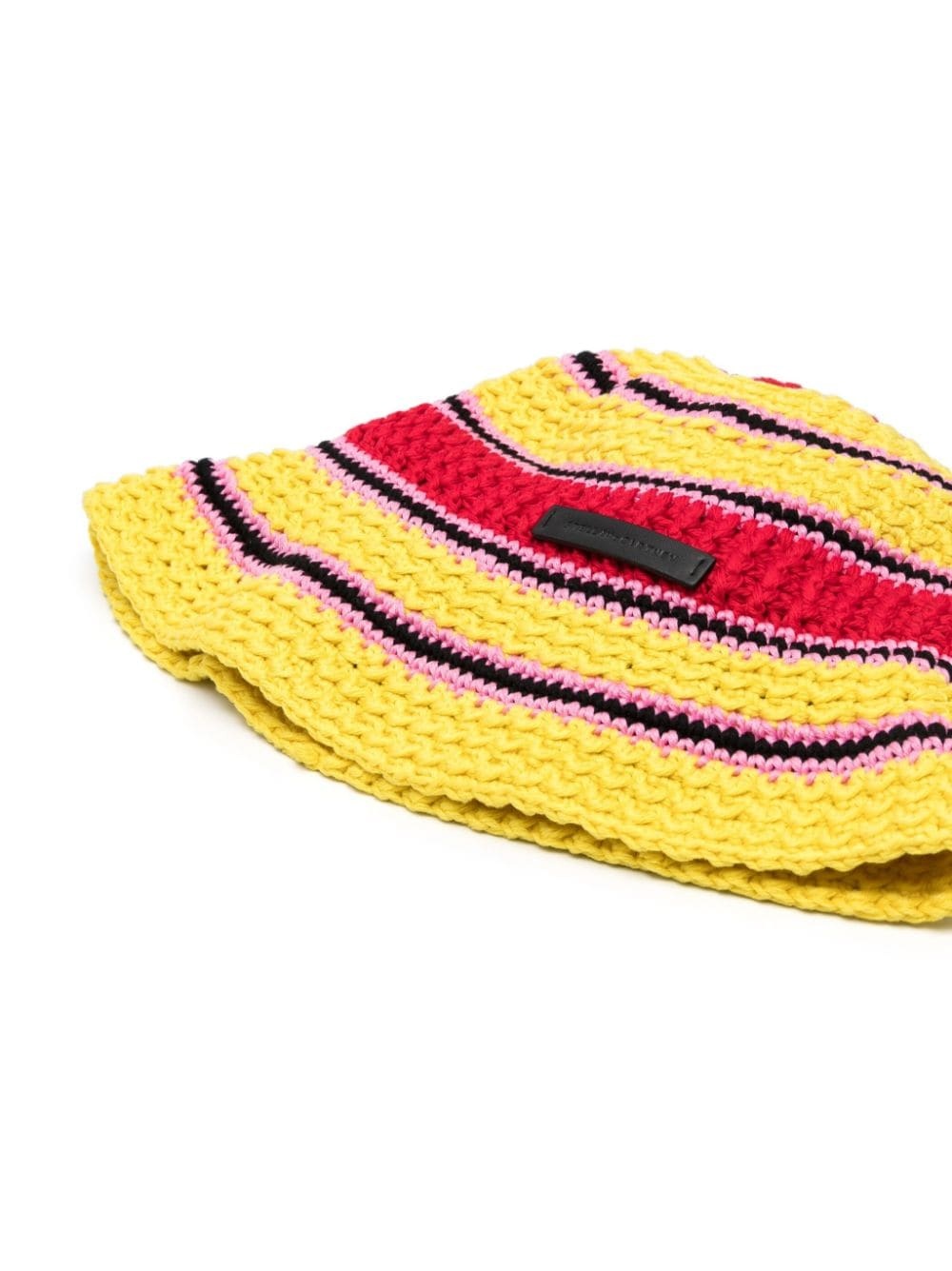crochet knit cotton bucket hat - 2