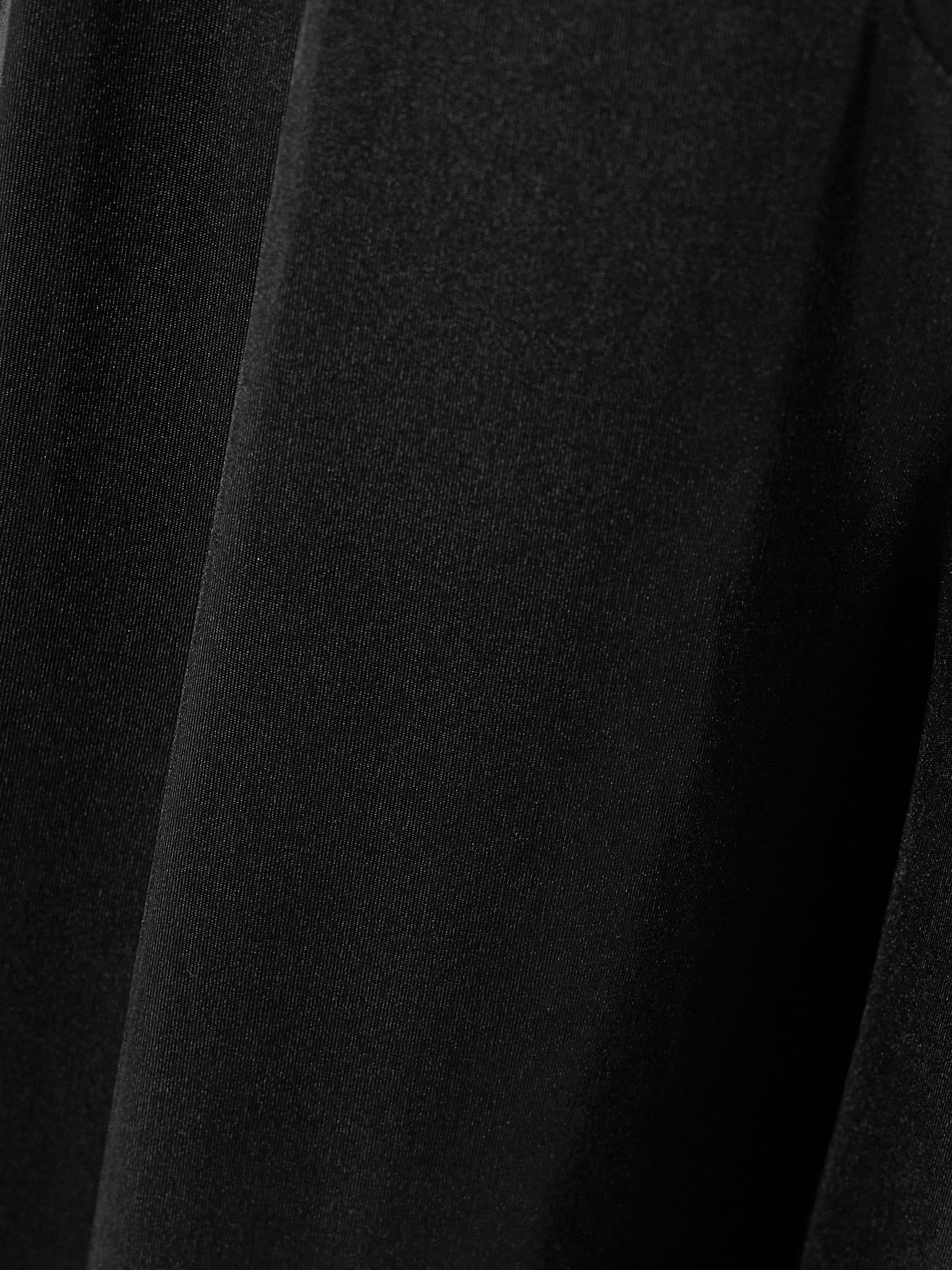 Pleated stretch-jersey wide-leg pants Black - 4