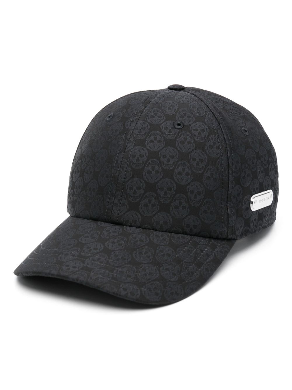 skull-jacquard cap - 1