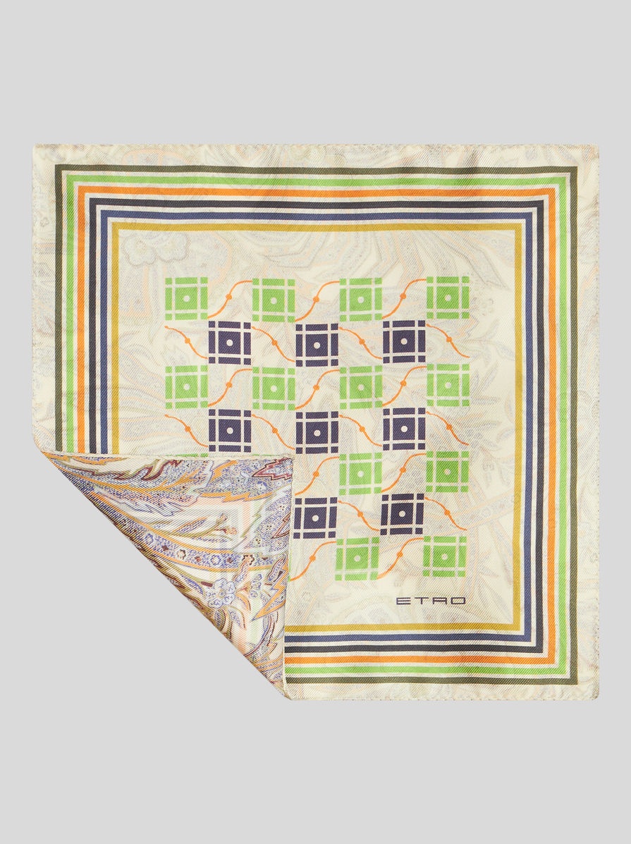 GEOMETRIC PATTERN POCKET SQUARE - 1