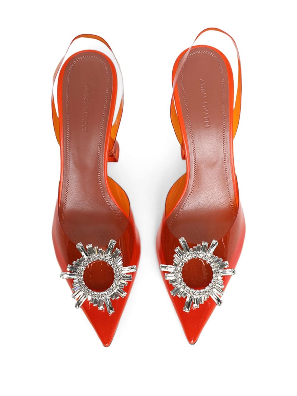 Begum Glass Sling 95mm pumps - 4