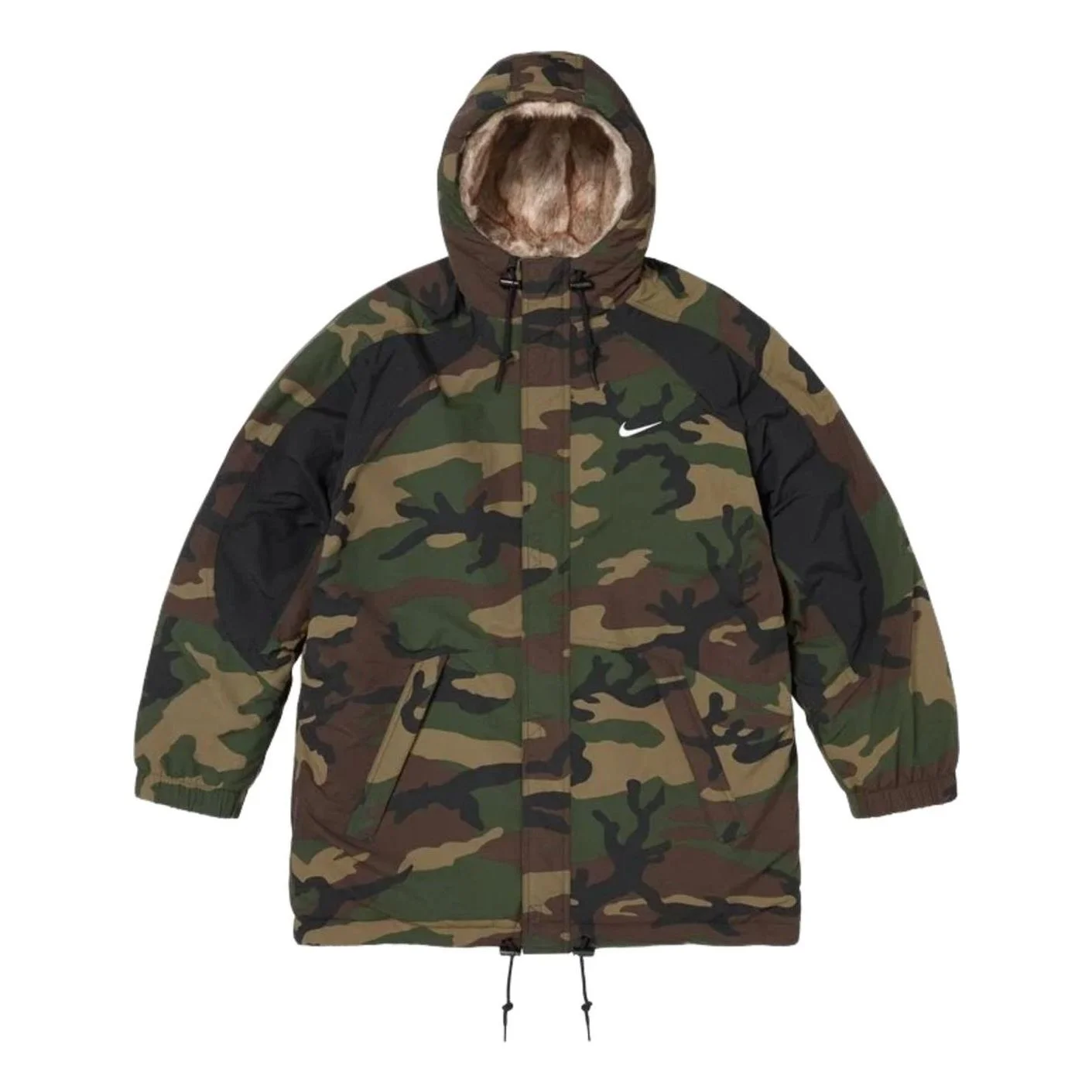 Supreme FW26 x Nike Faux Fur Reversible Parka 'Woodland Camo' SUP-FW26-055-WMO - 1