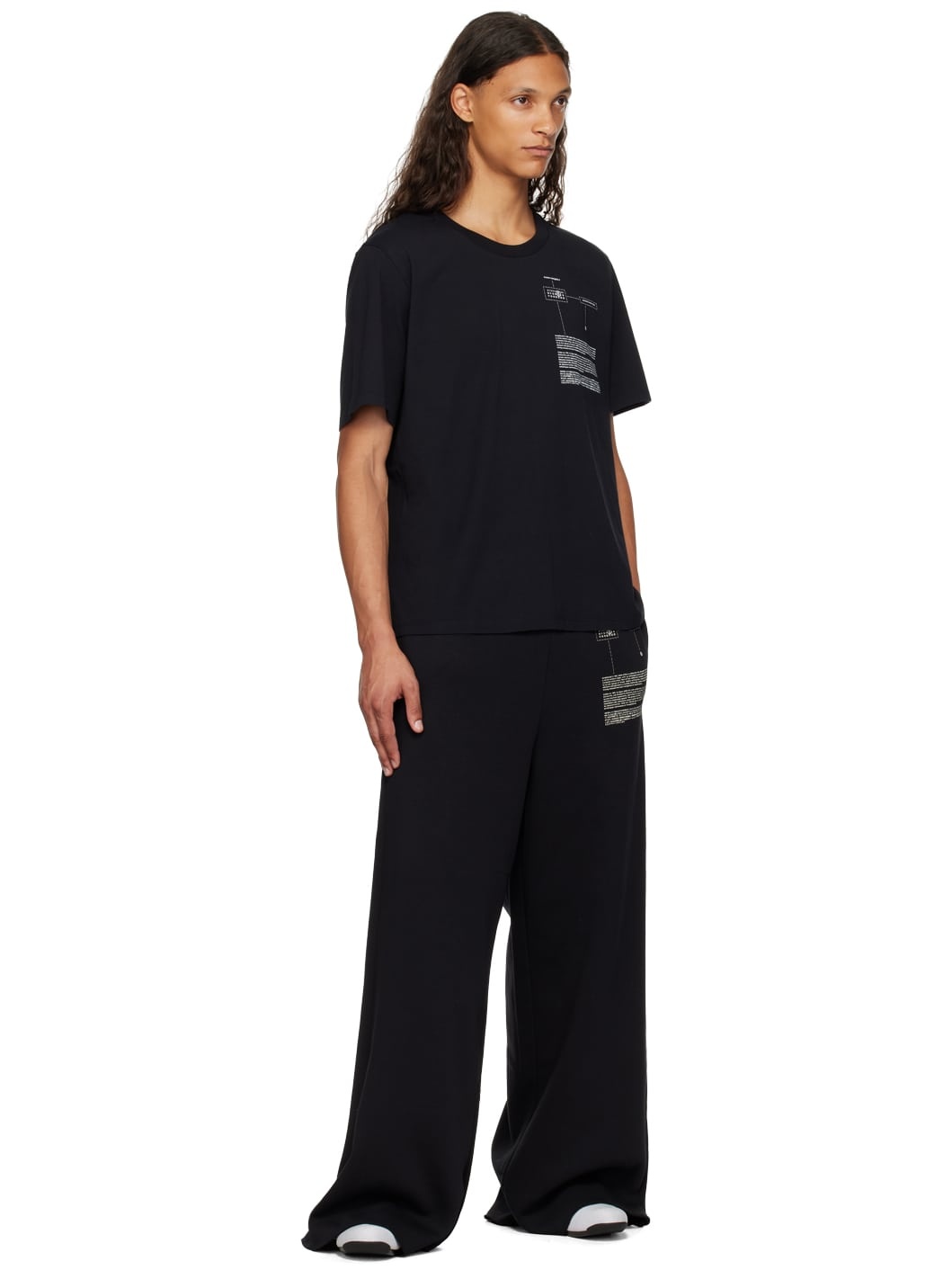 Black Printed-Logo T-Shirt - 4