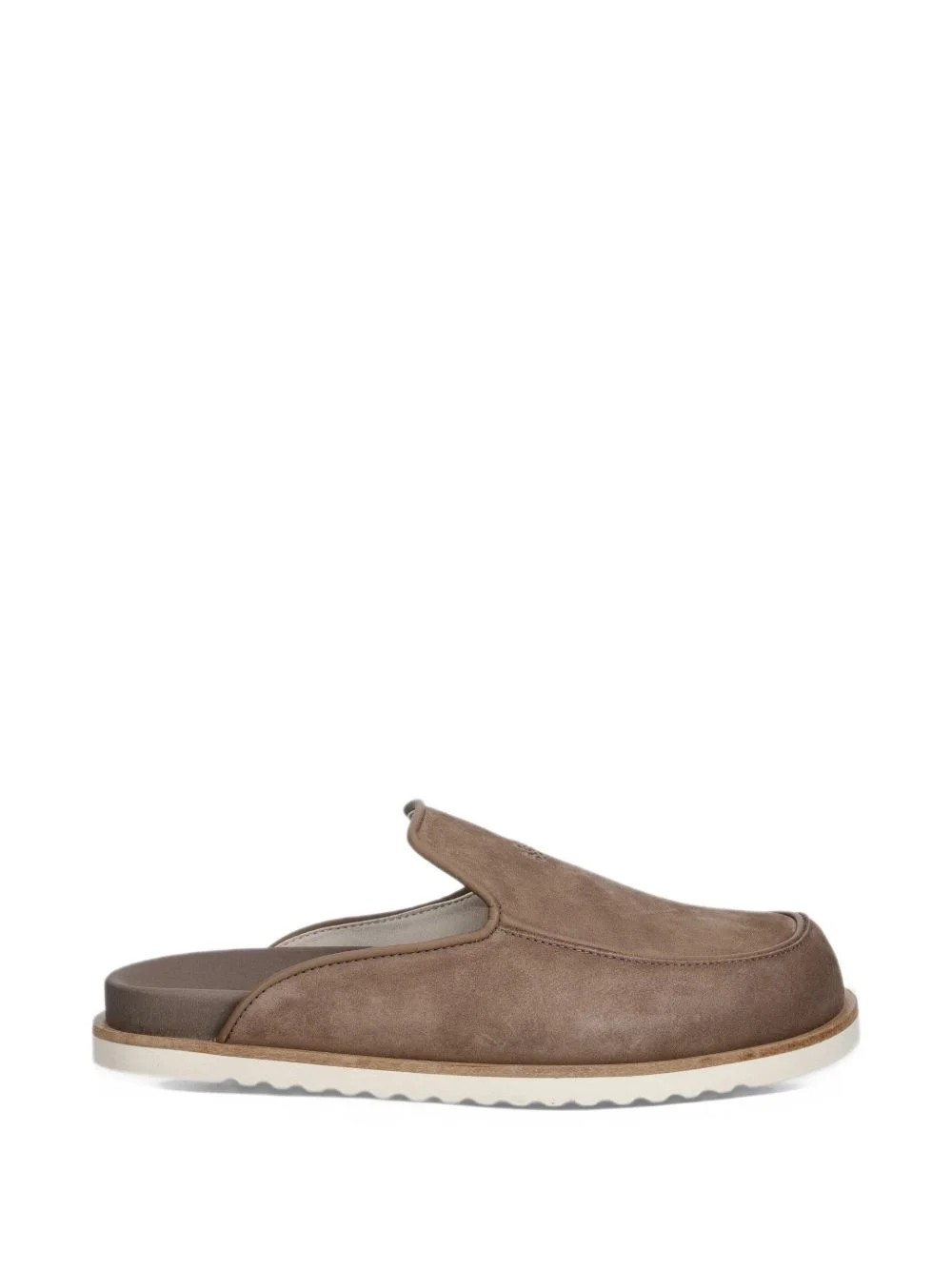 logo-embossed slip-on mules - 1