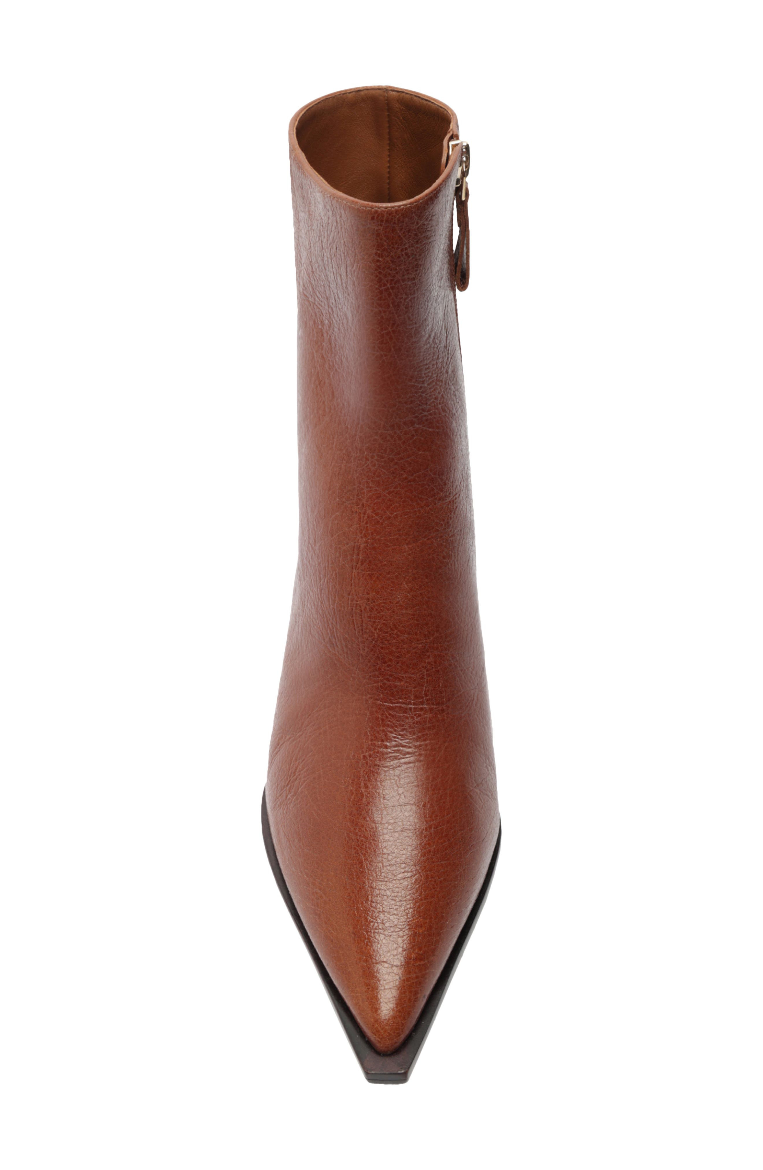 Alexandre Birman Myra Pointed Toe Kitten Heel Bootie in Espresso at Nordstrom - 5