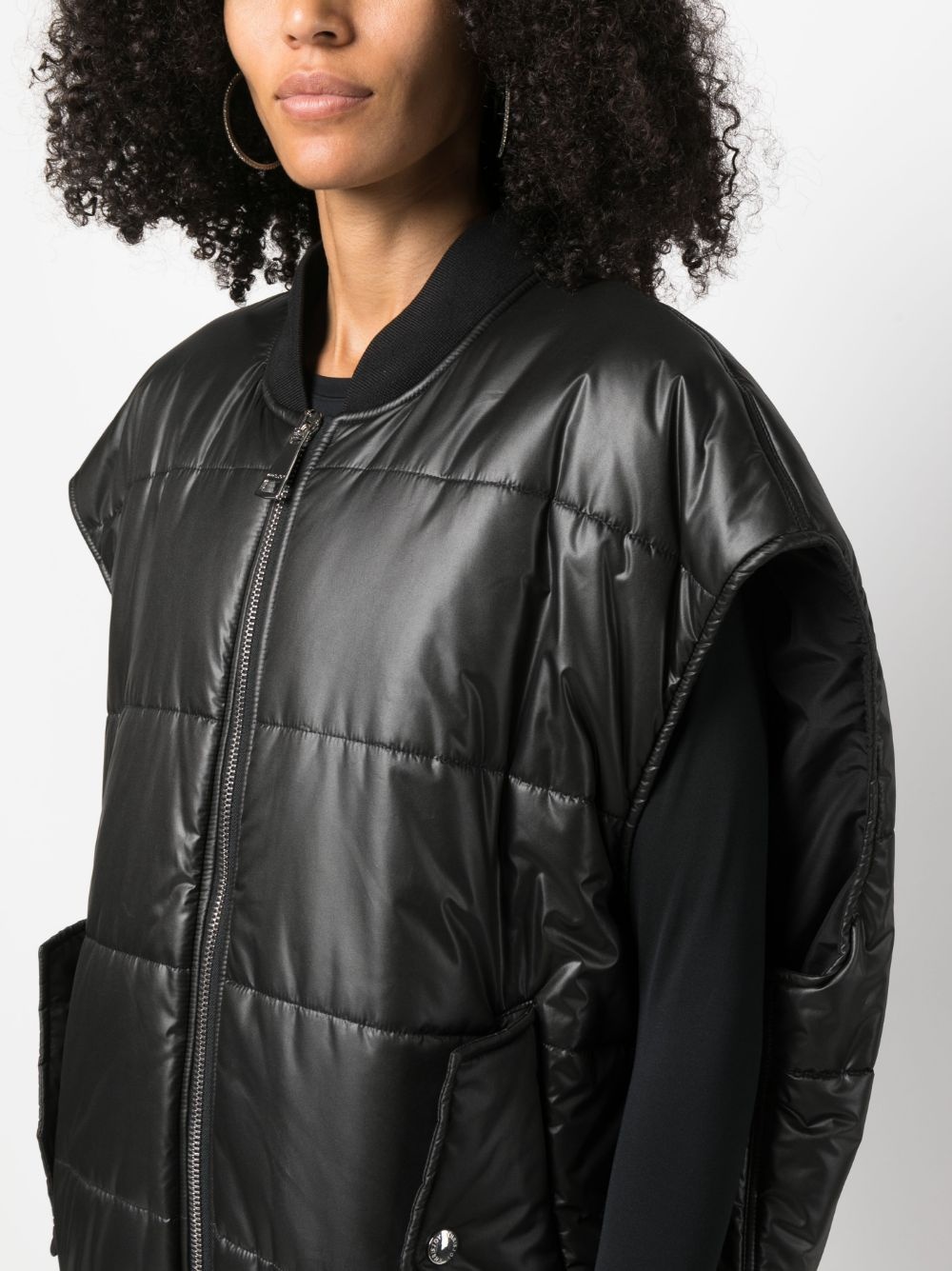 padded bomber vest - 5