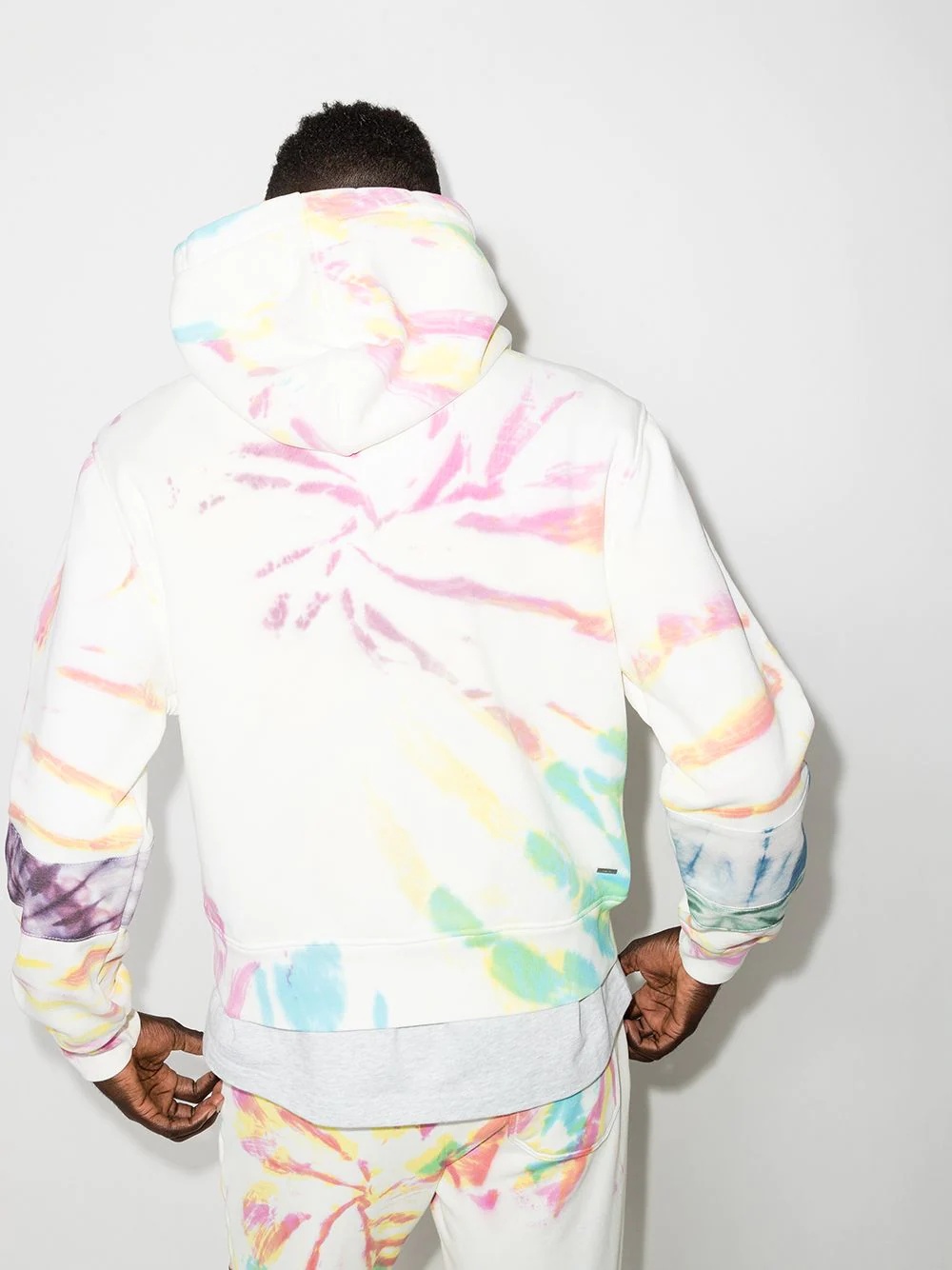 tie-dye cotton hoodie - 3