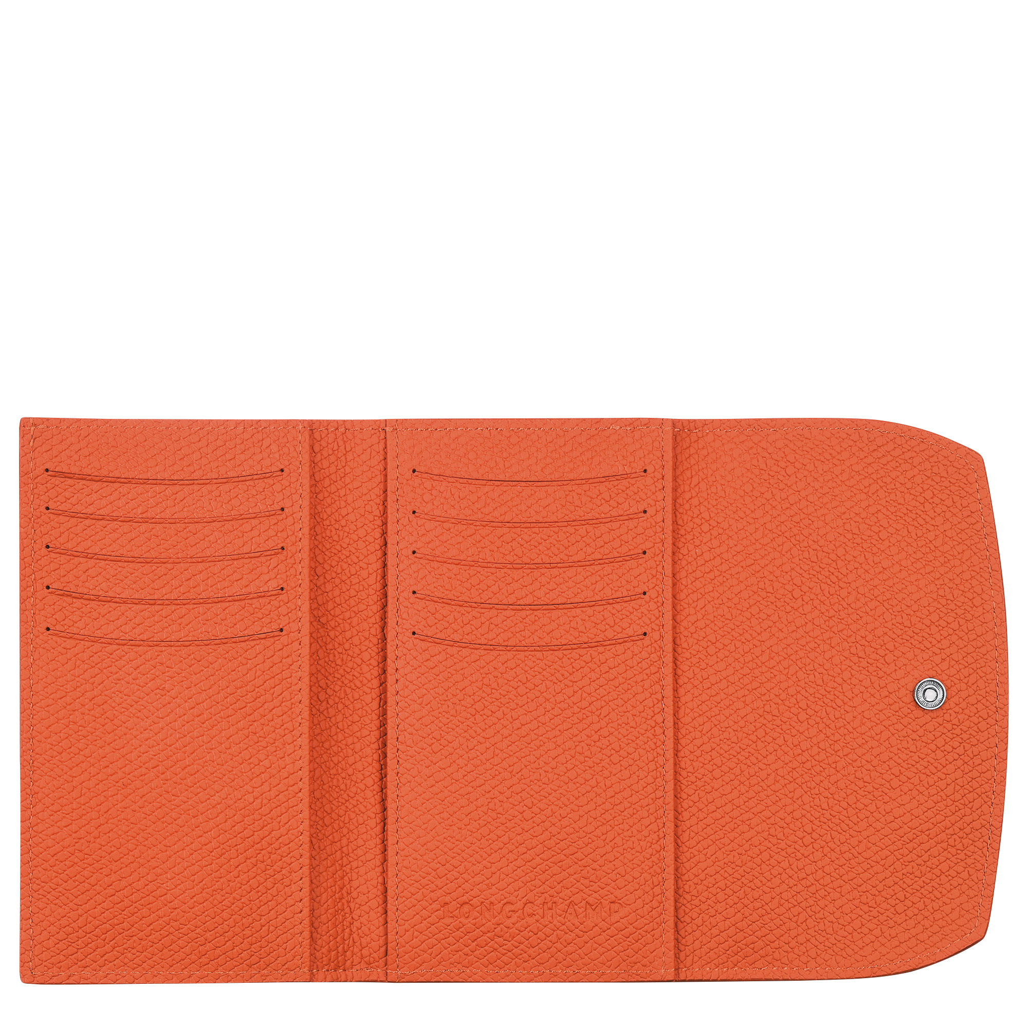 Roseau Wallet Orange - Leather - 2