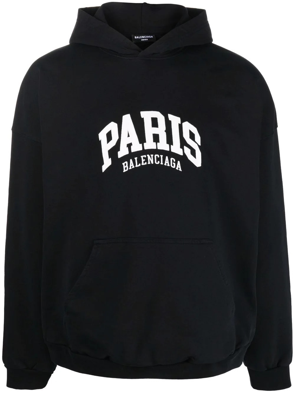 Paris logo embroidered hoodie - 1