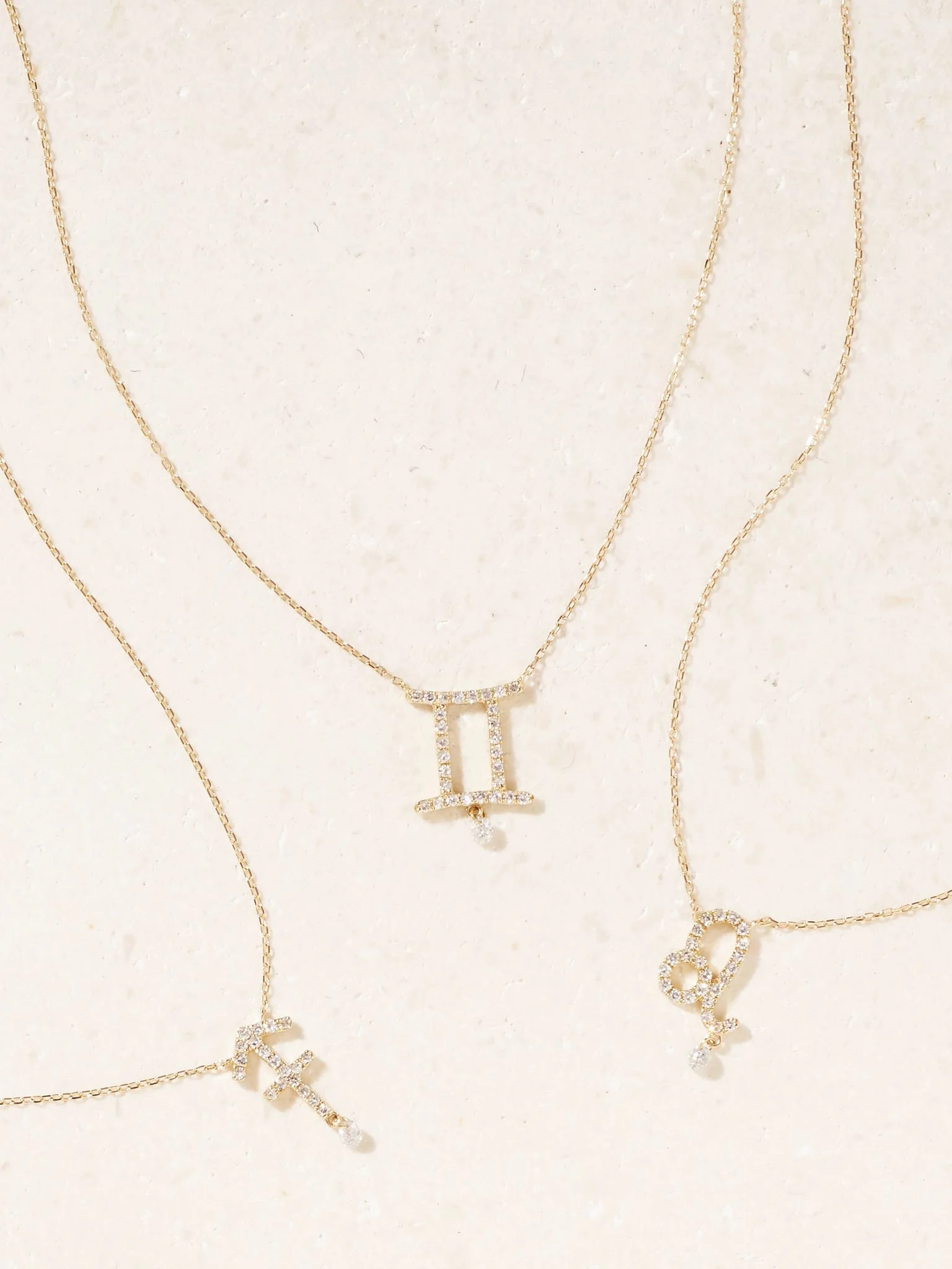 Astrology 18-karat gold diamond necklace Gold - 1