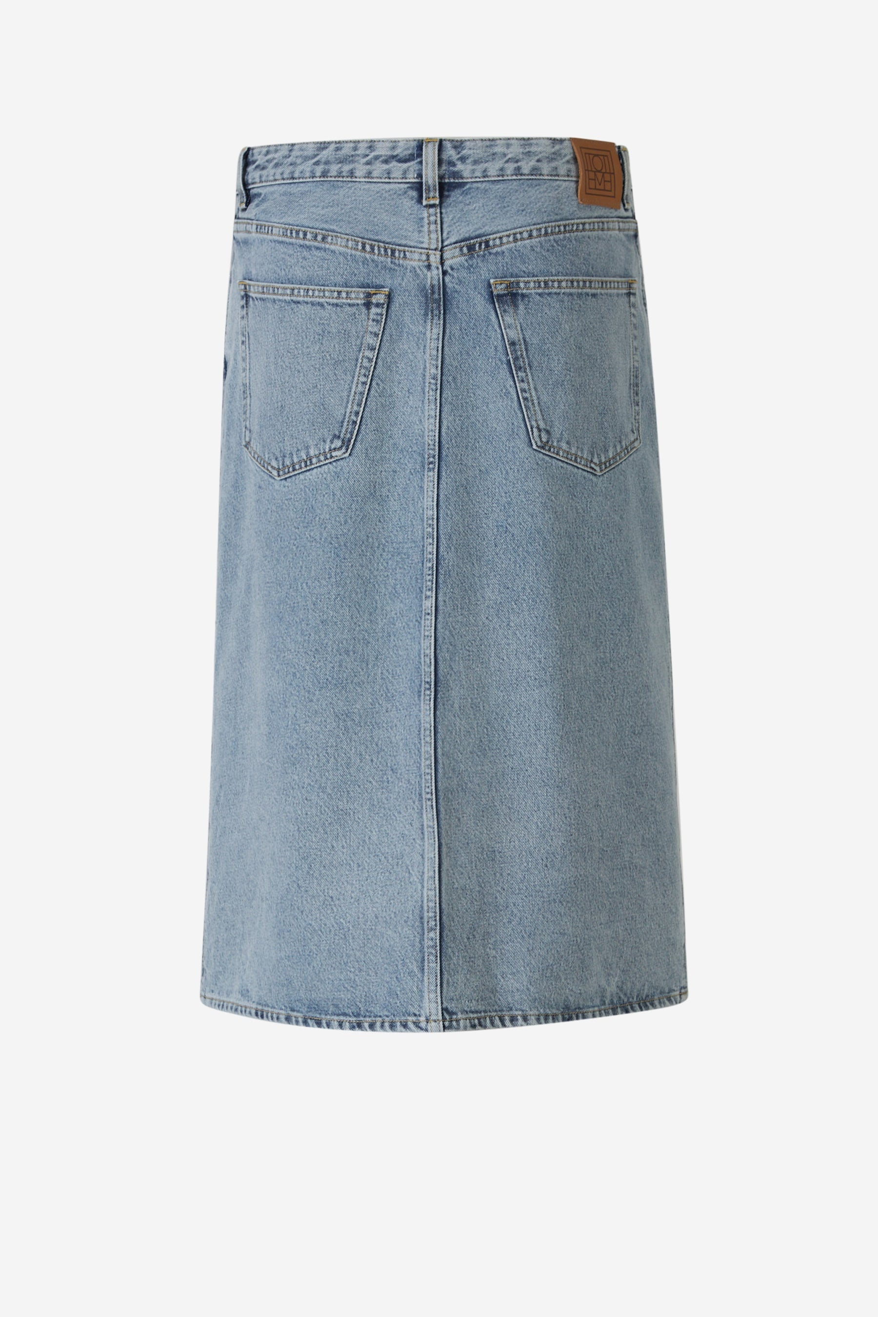 DENIM MIDI SKIRT - 4