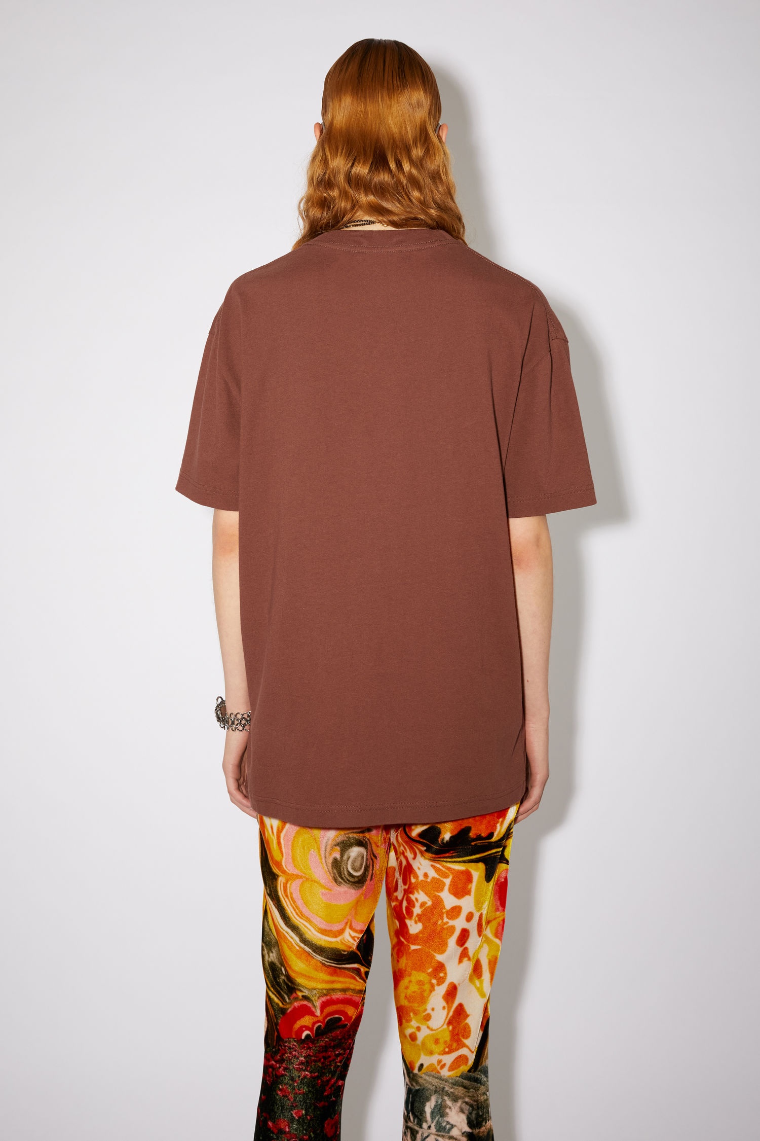 Crew neck t-shirt - Chocolate brown - 3