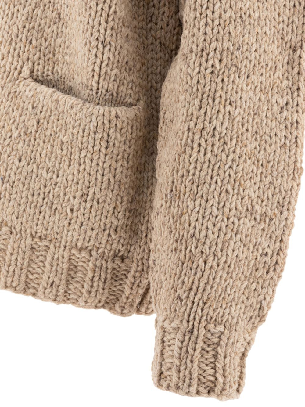 Cowichan hand-knit zip-front cardigan - 3