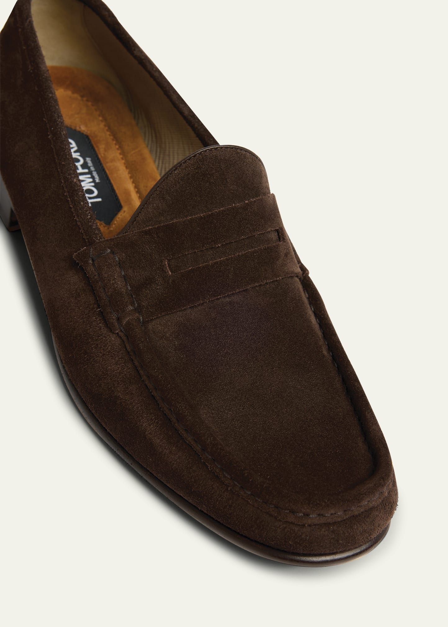 Men's York Suede Penny Loafers - 6