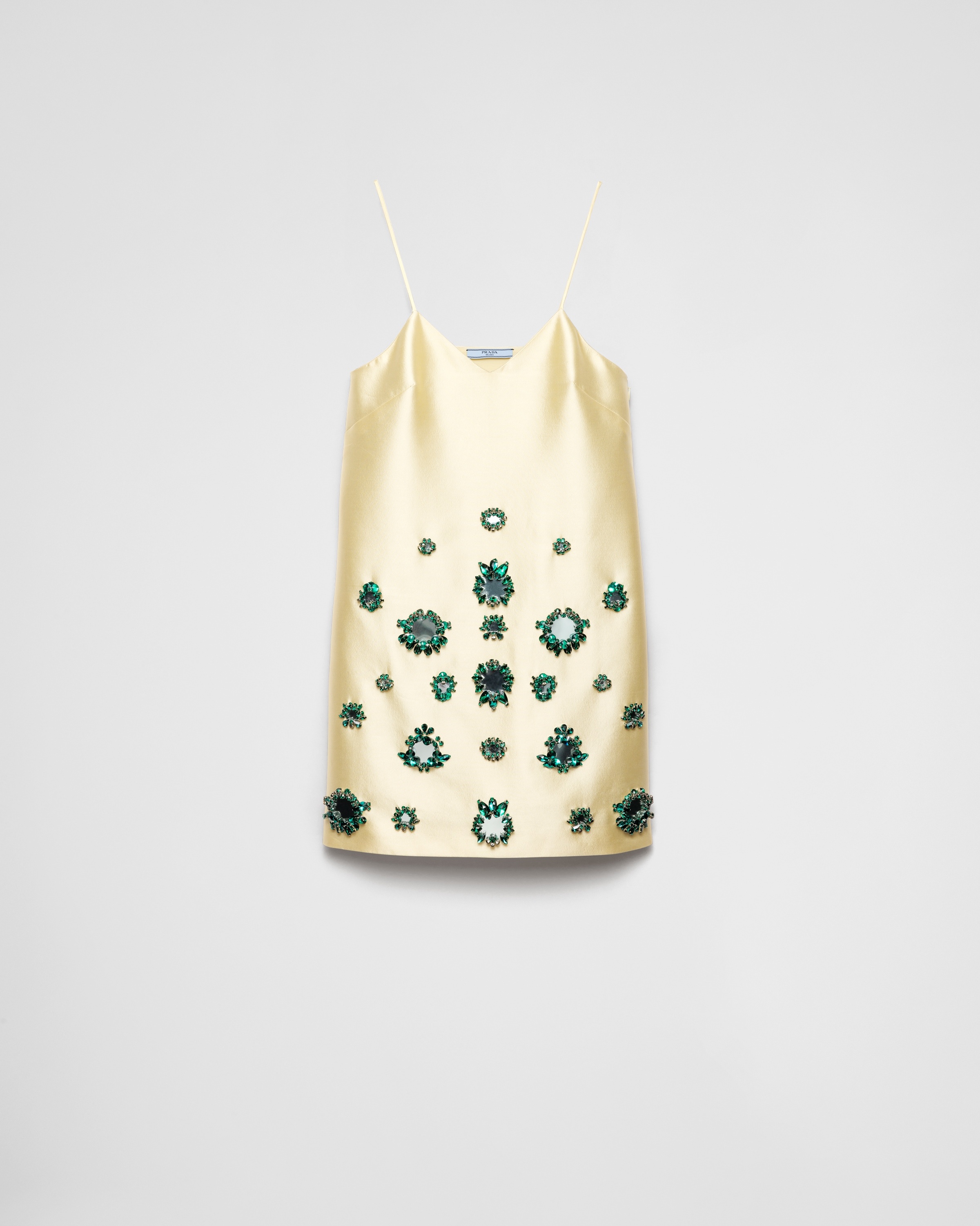 【プラダ・PRADA】Embroidered wool mini-dress Prada Embroidered wool mini-dress | REVERSIBLE