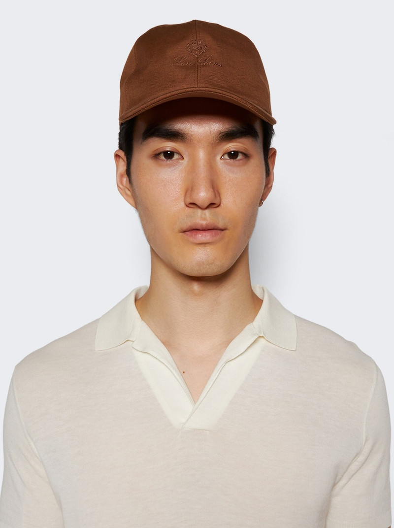 Loro Piana Cotton Linen Baseball Hat Pale Oak outlook