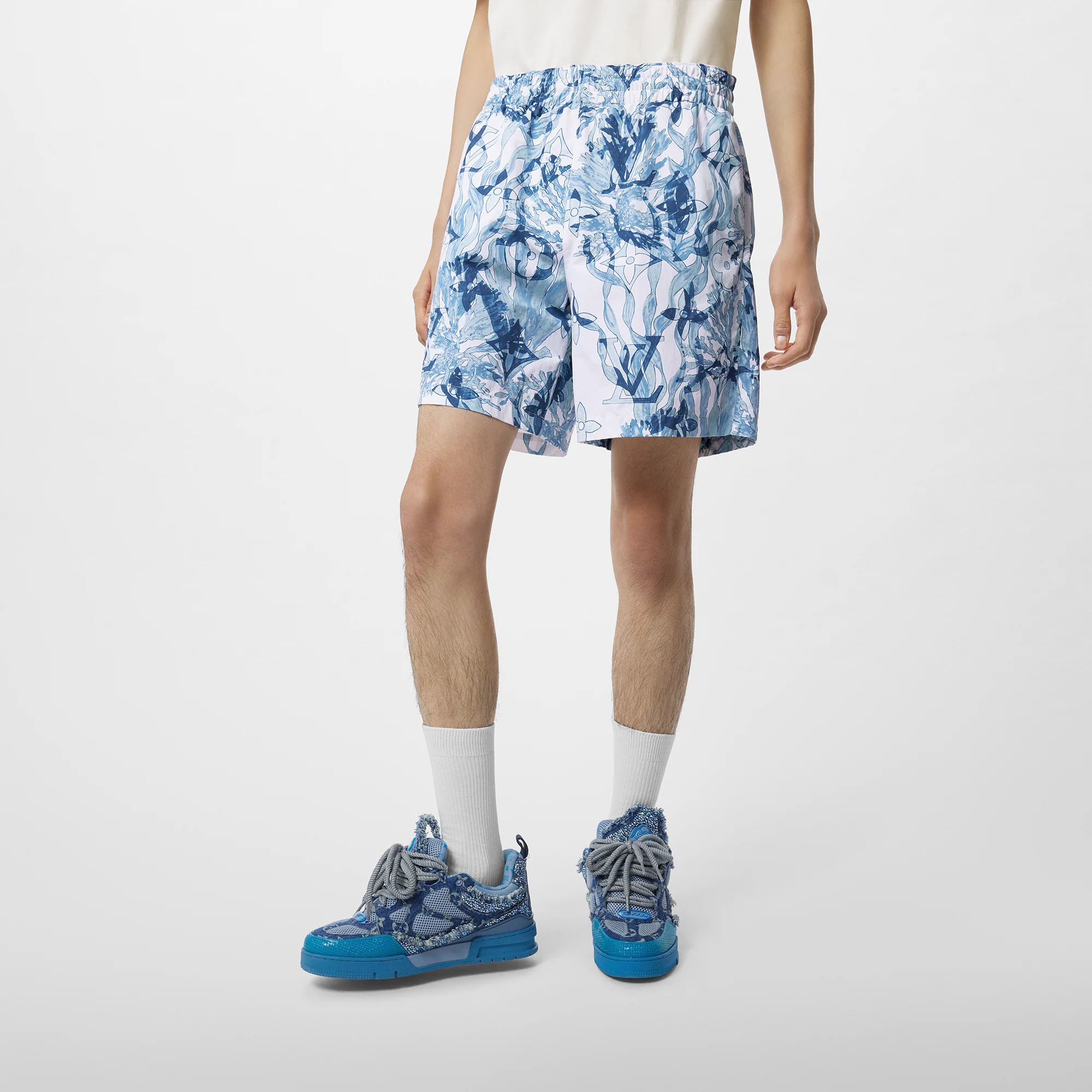 Printed Nylon Swim Shorts - 5