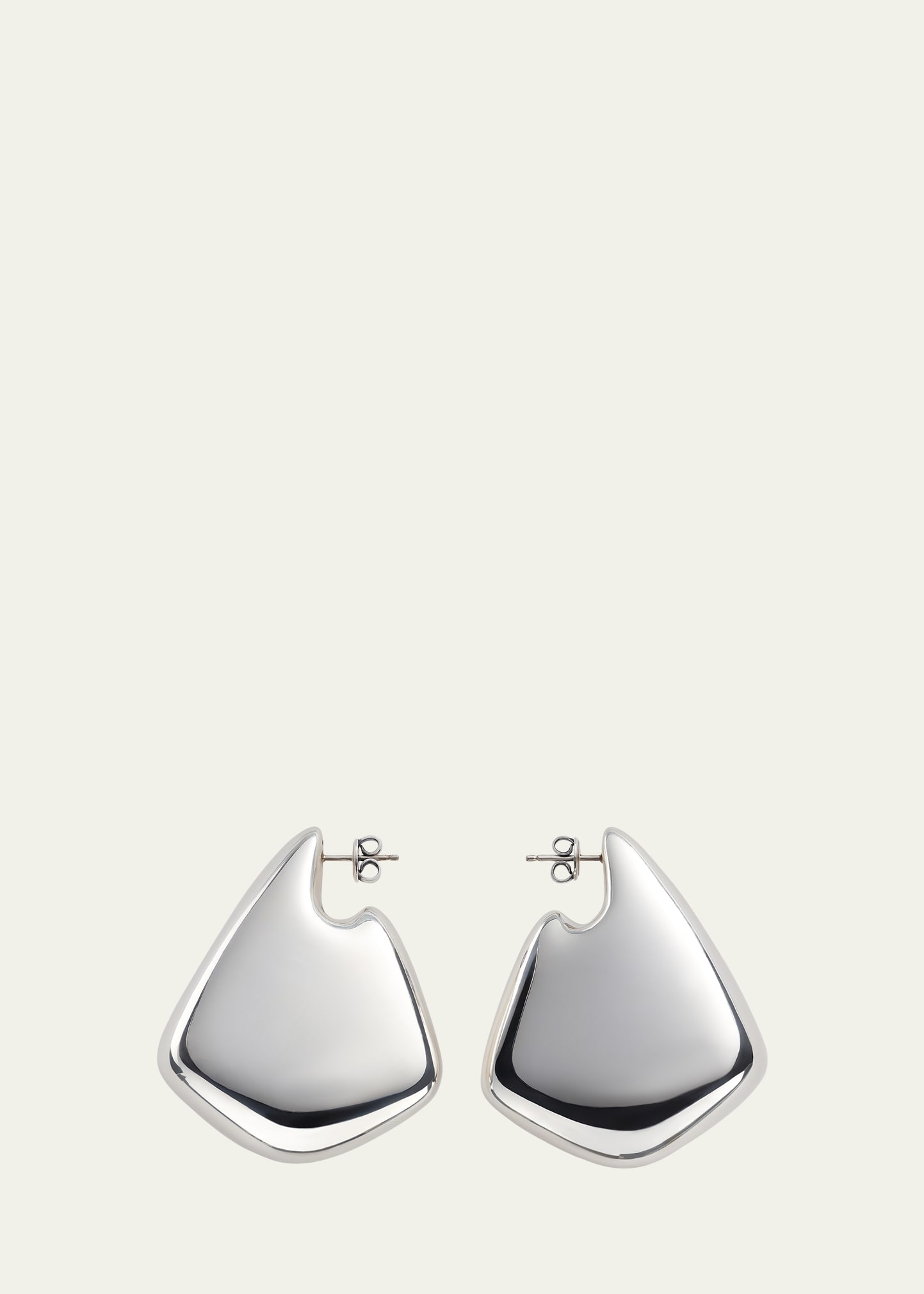 Sterling Silver Large Drop Earrings - 1