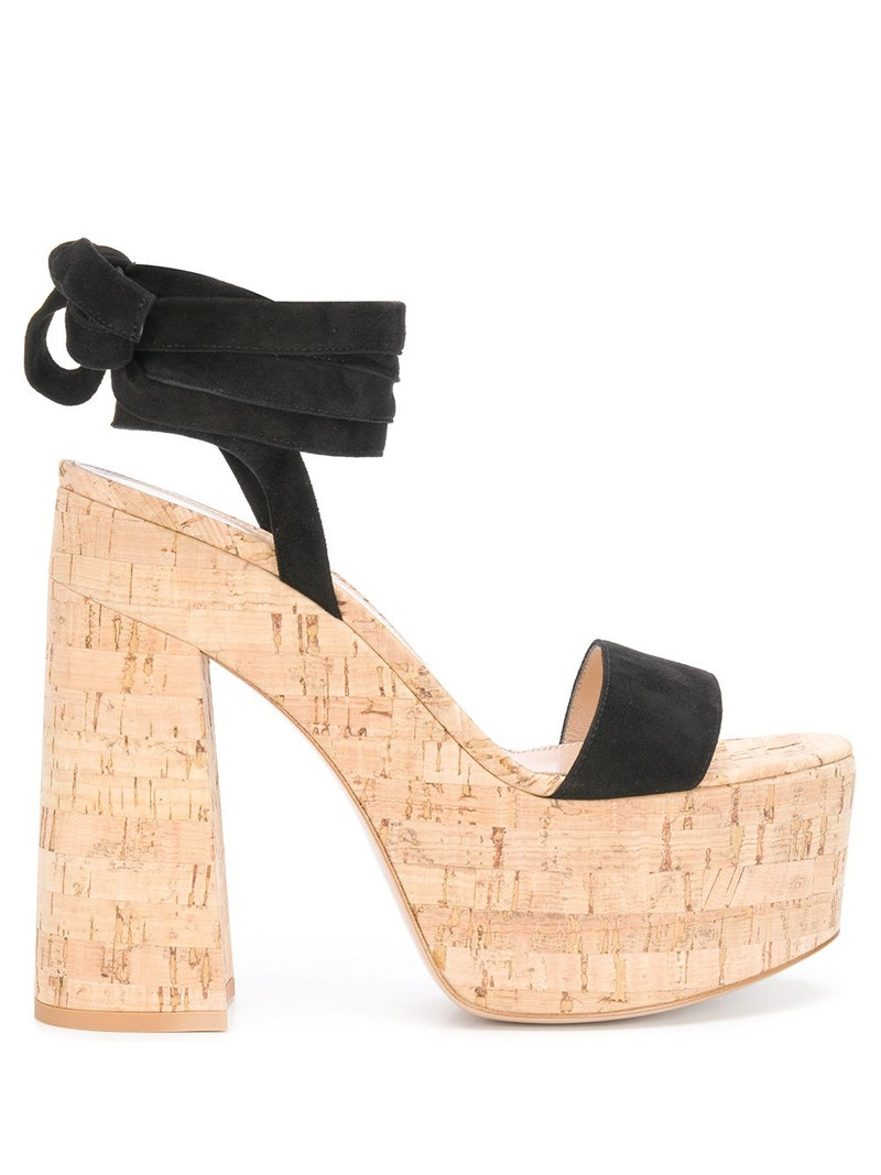 platform ankle-wrap sandals 1