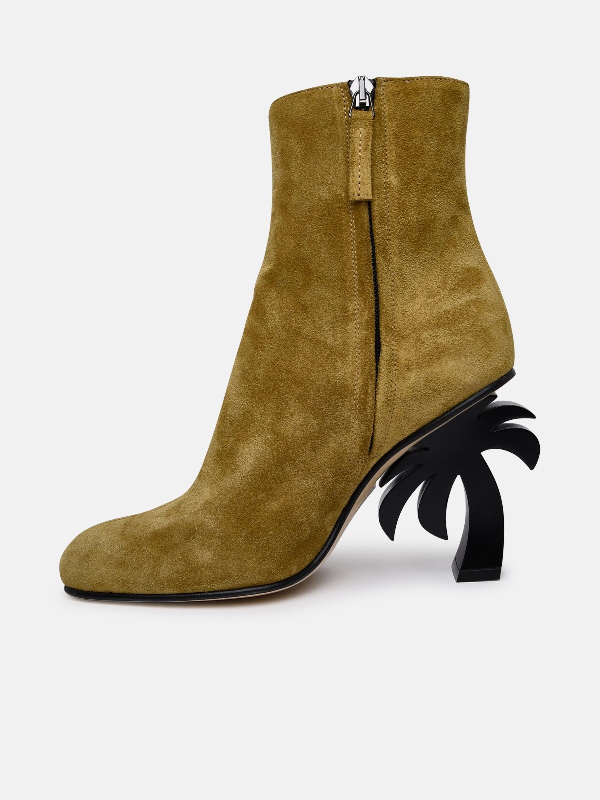 Beige suede ankle boots - 3