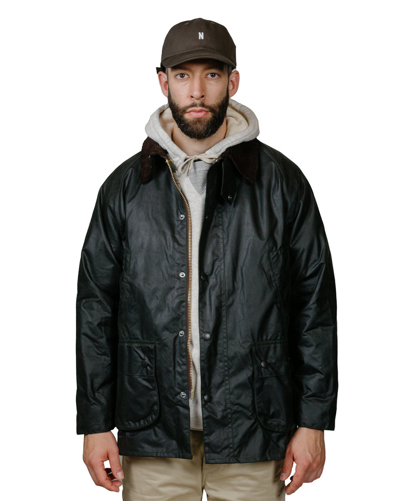 Barbour Bedale Wax Jacket Sage outlook