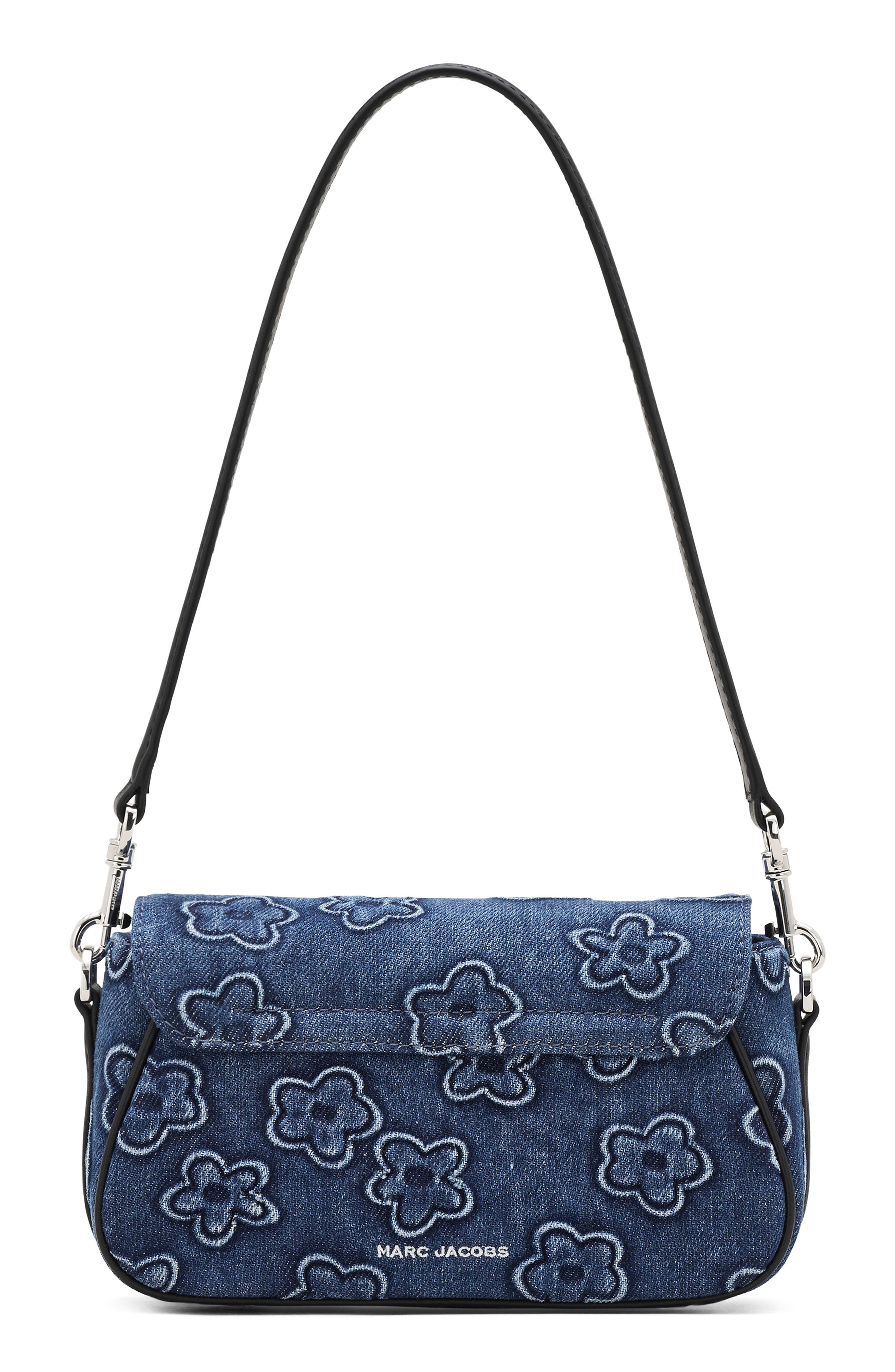 Marc Jacobs The Puffy Daisy Denim Clover Shoulder Bag in Medium Wash Indigo at Nordstrom - 5