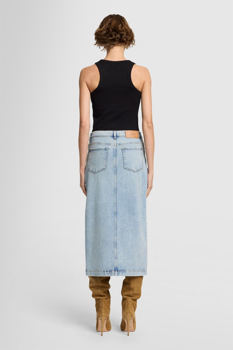 AMBER SKIRT in Denim 4