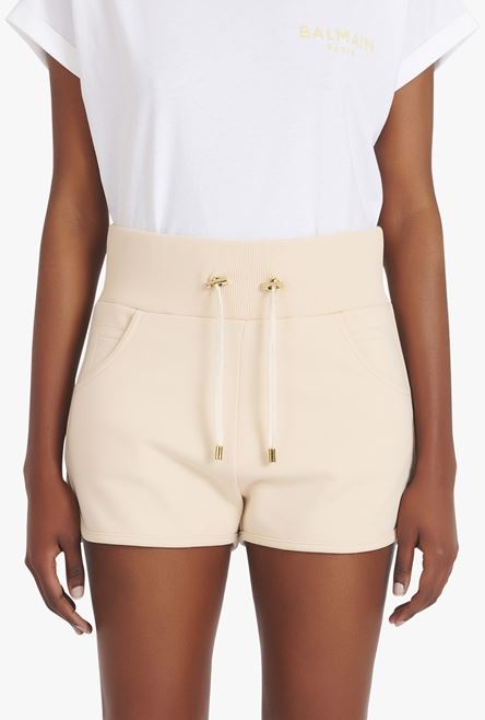 Exclusive - Beige cotton shorts - 5