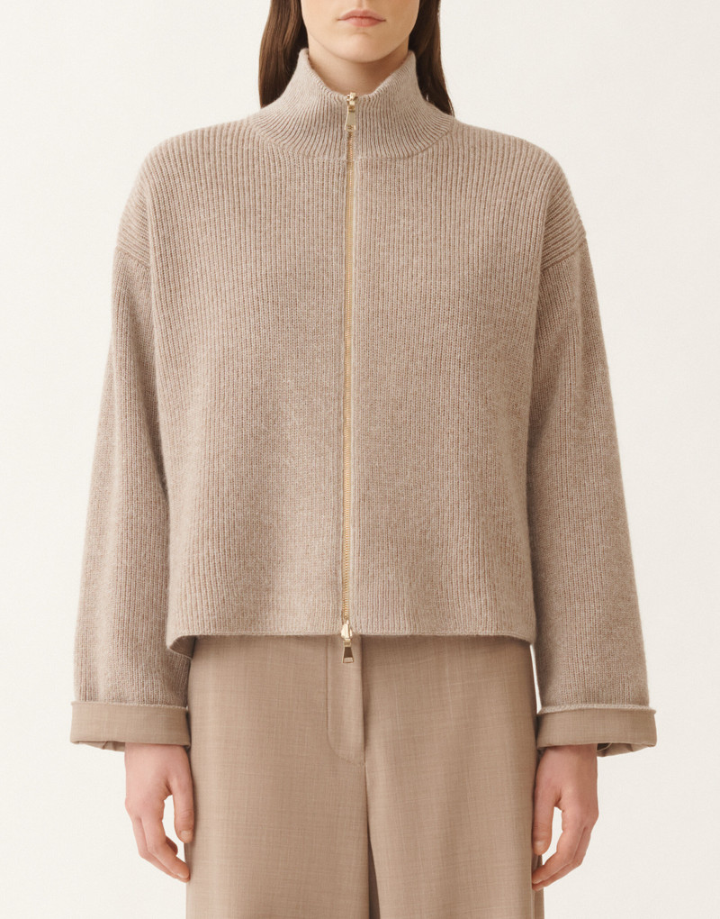 Reversible Platinum mohair jacket in lightweight wool 6