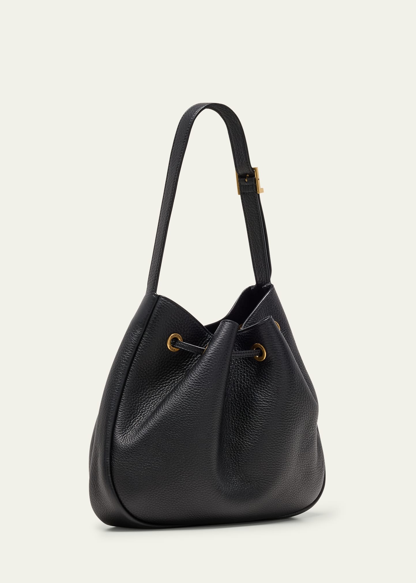 Paris VII Small YSL Hobo Bag in Grained Deer Leather - 2